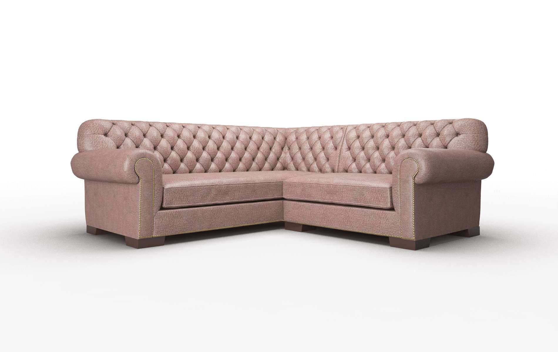 Chester Ford Brown Sectional espresso legs 1