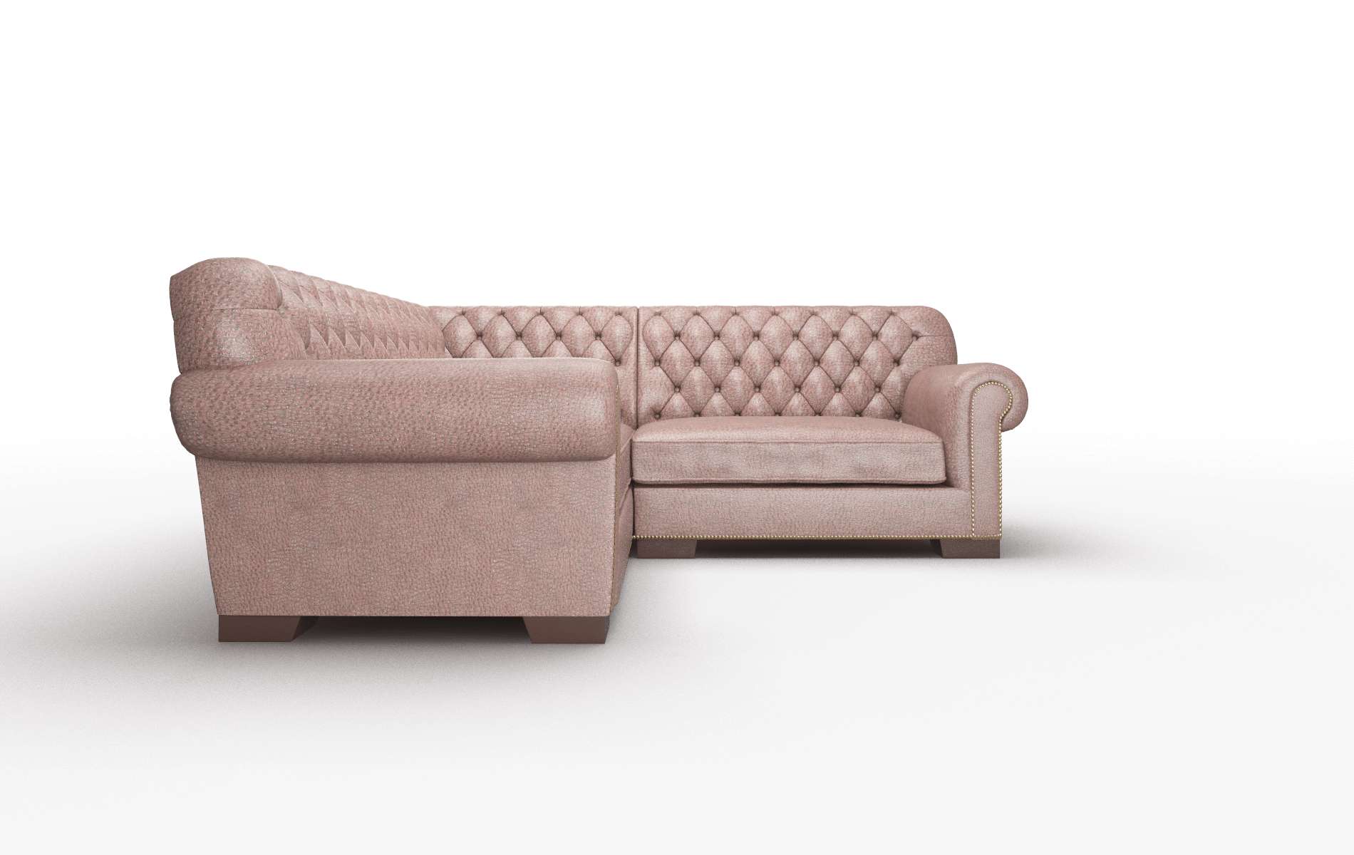 Chester Ford Brown Sectional espresso legs 2