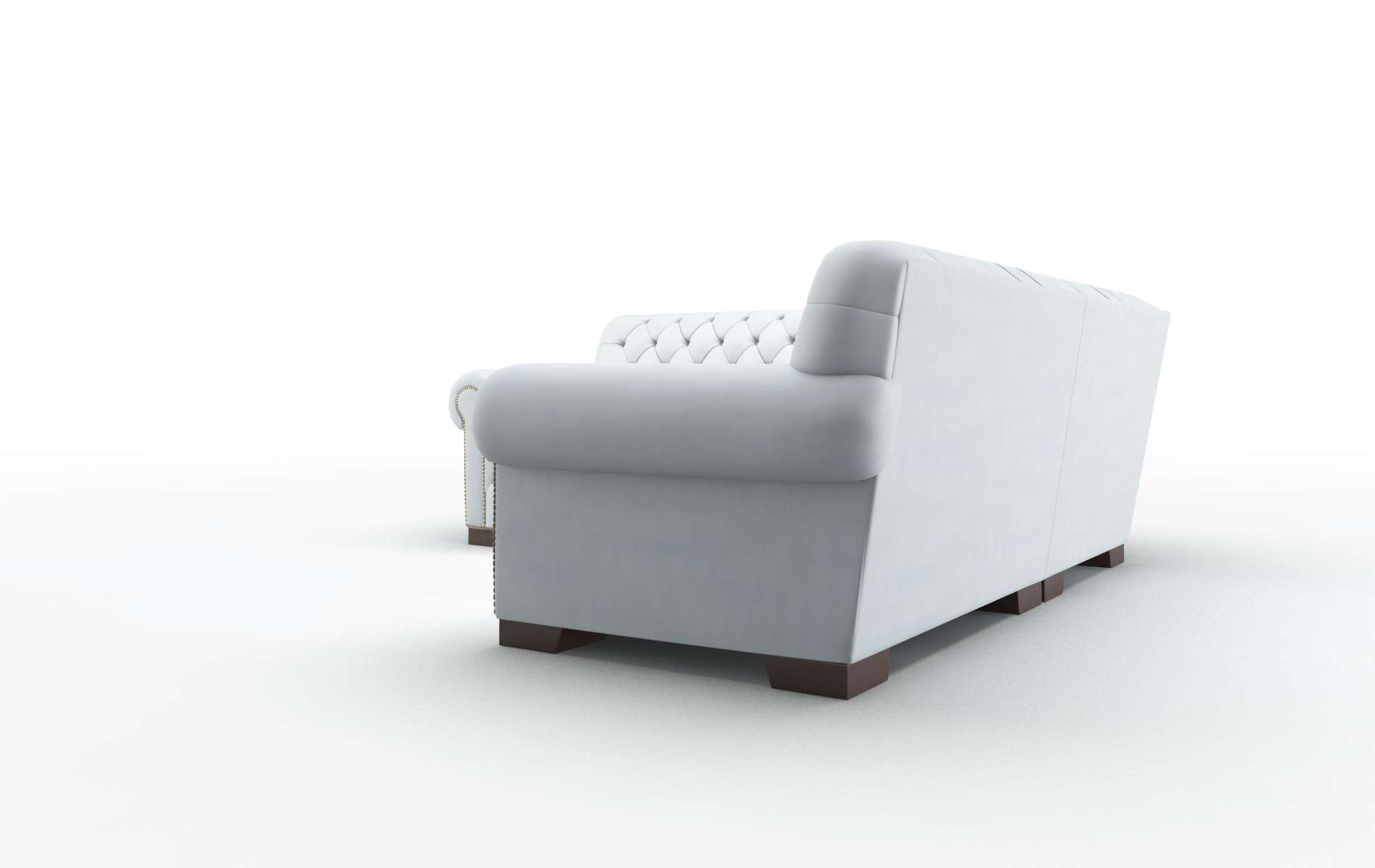 Chester Hathaway Aqua Sectional espresso legs 4
