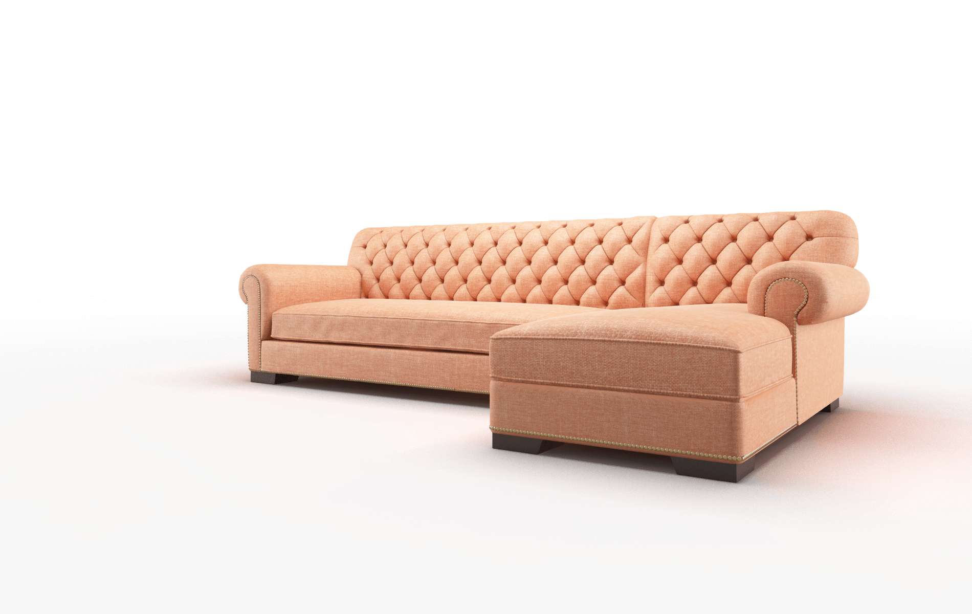 Chester Hepburn Appricot Panel espresso legs 4