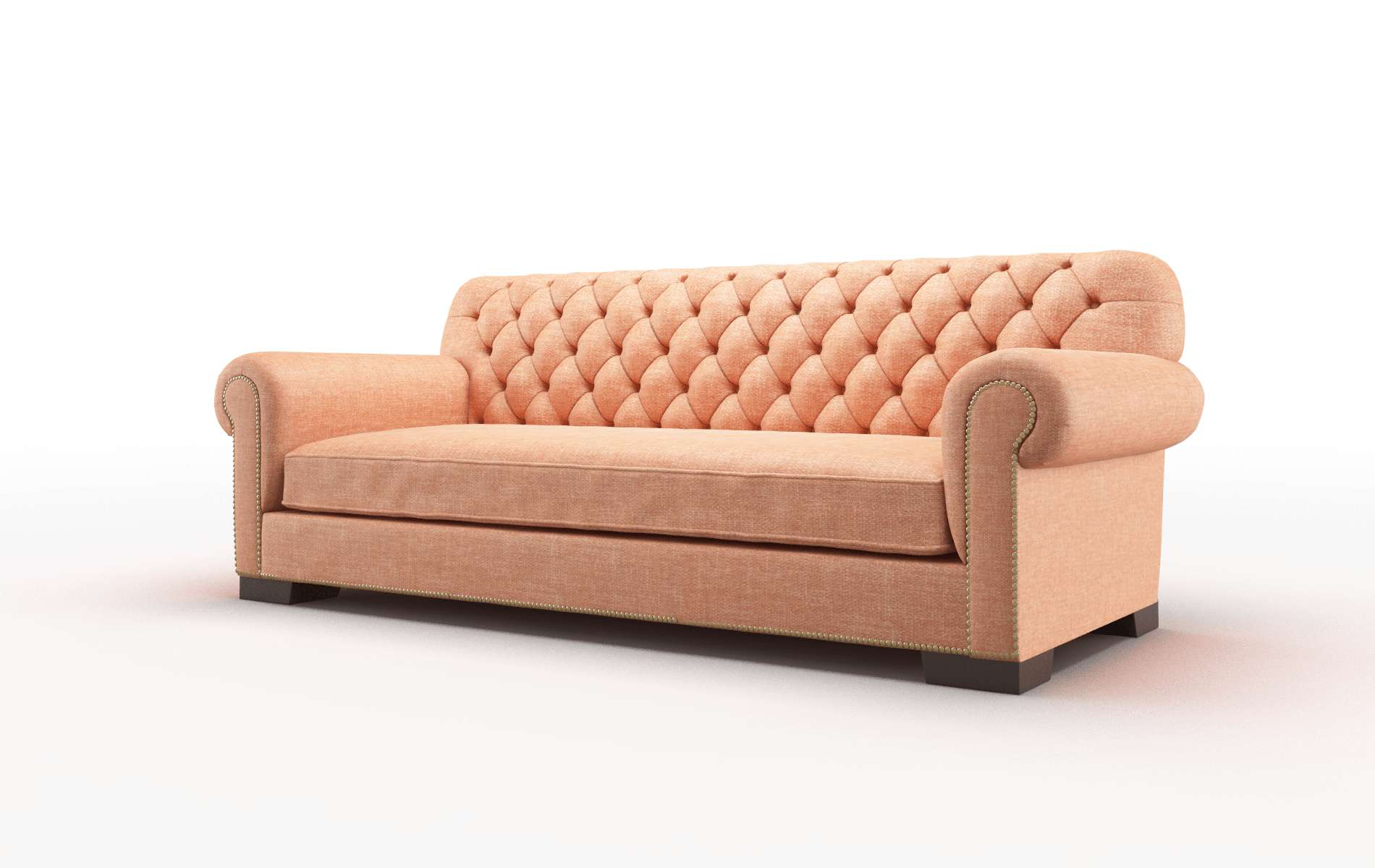 Chester Hepburn Appricot Sofa espresso legs 4
