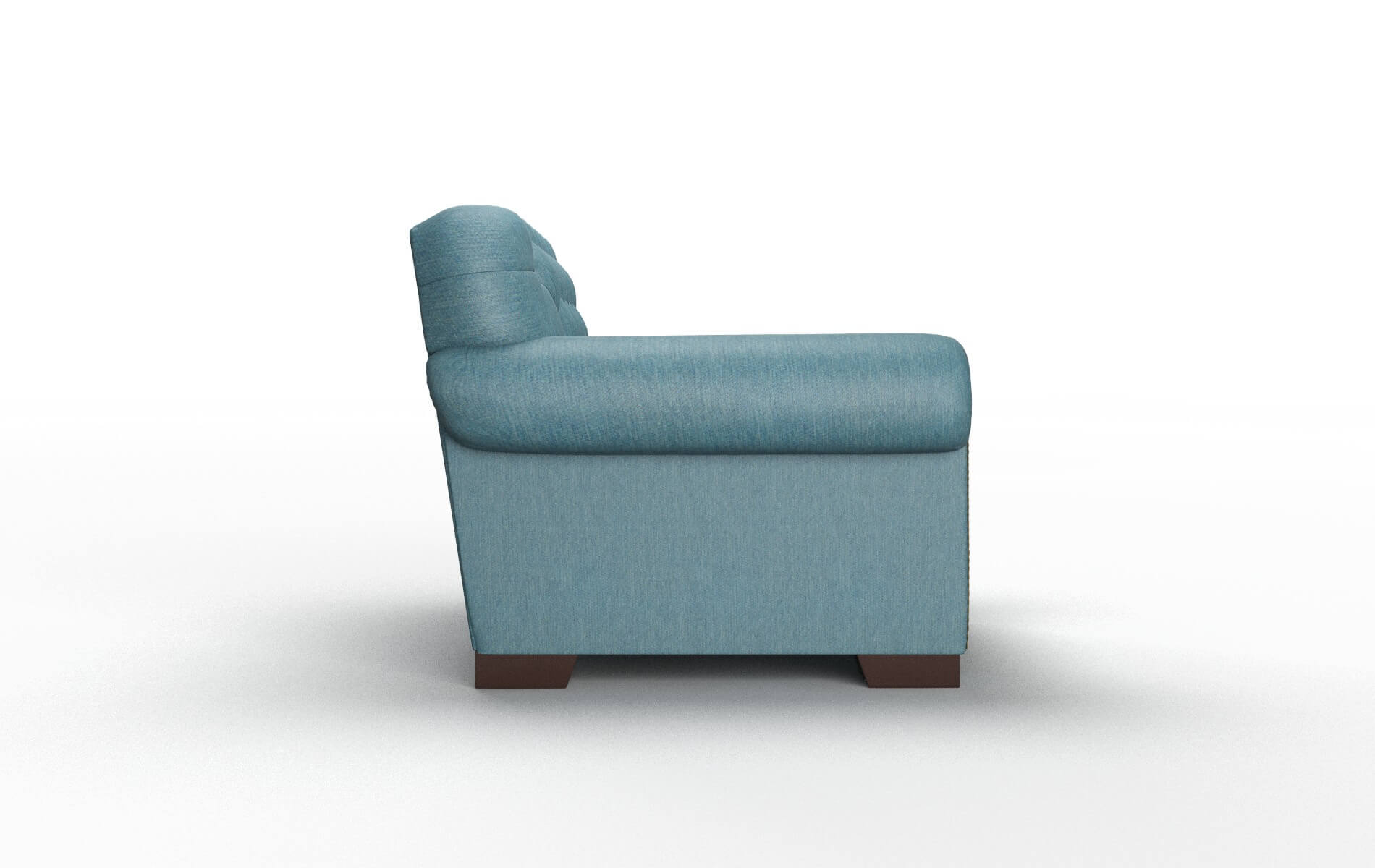 Chester Hepburn Teal Chair espresso legs 3