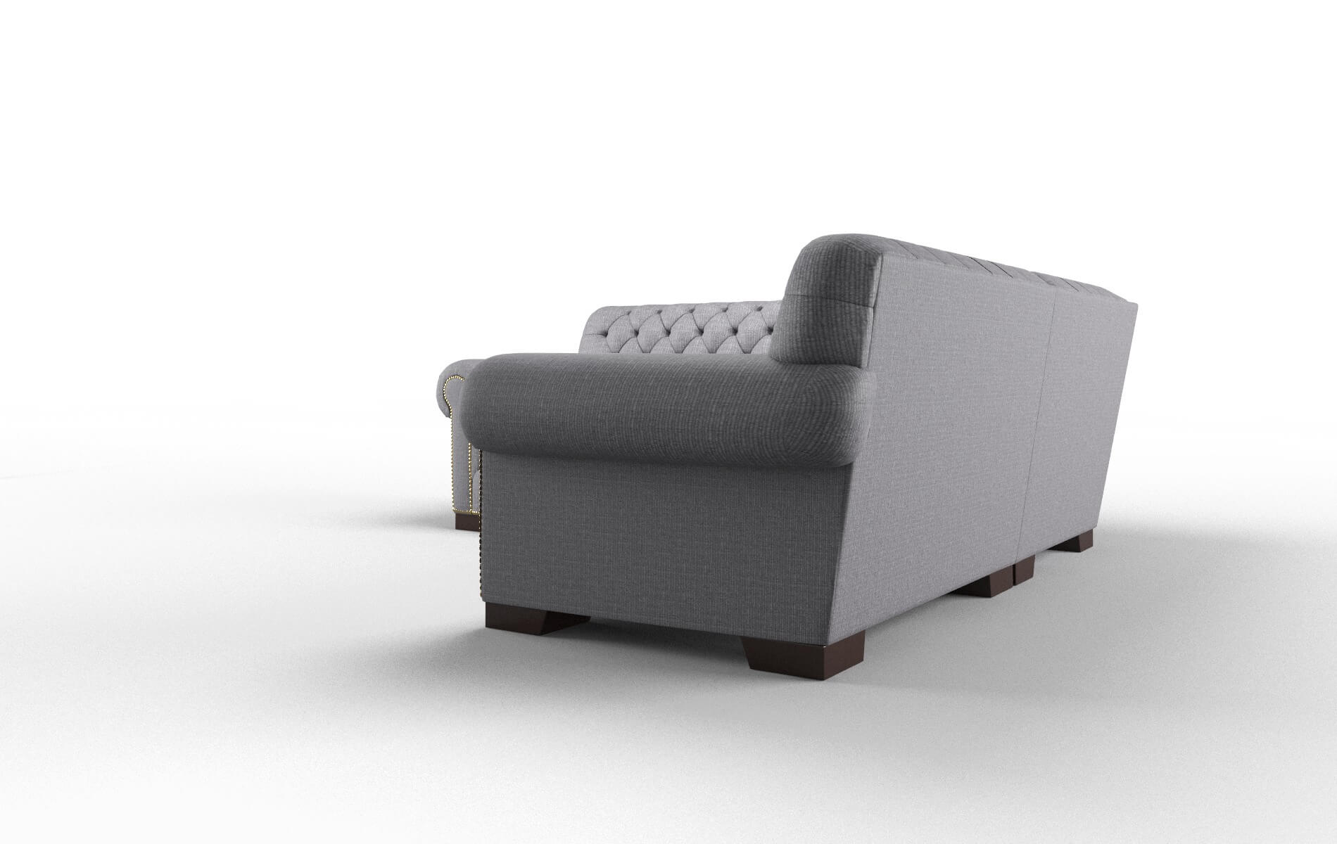 Chester Insight Denim Sectional espresso legs 4