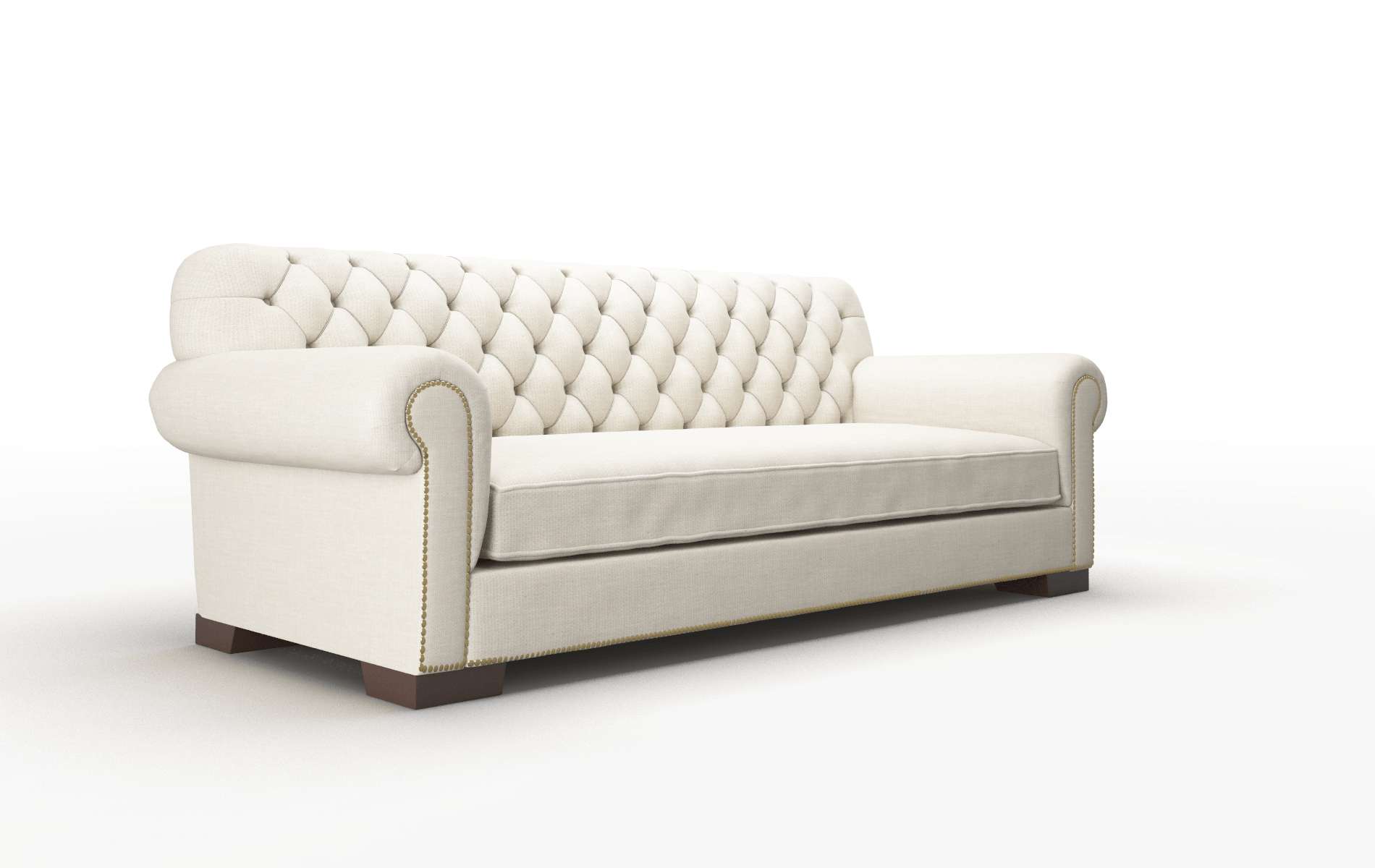Chester Keylargo Almond Sofa espresso legs 2