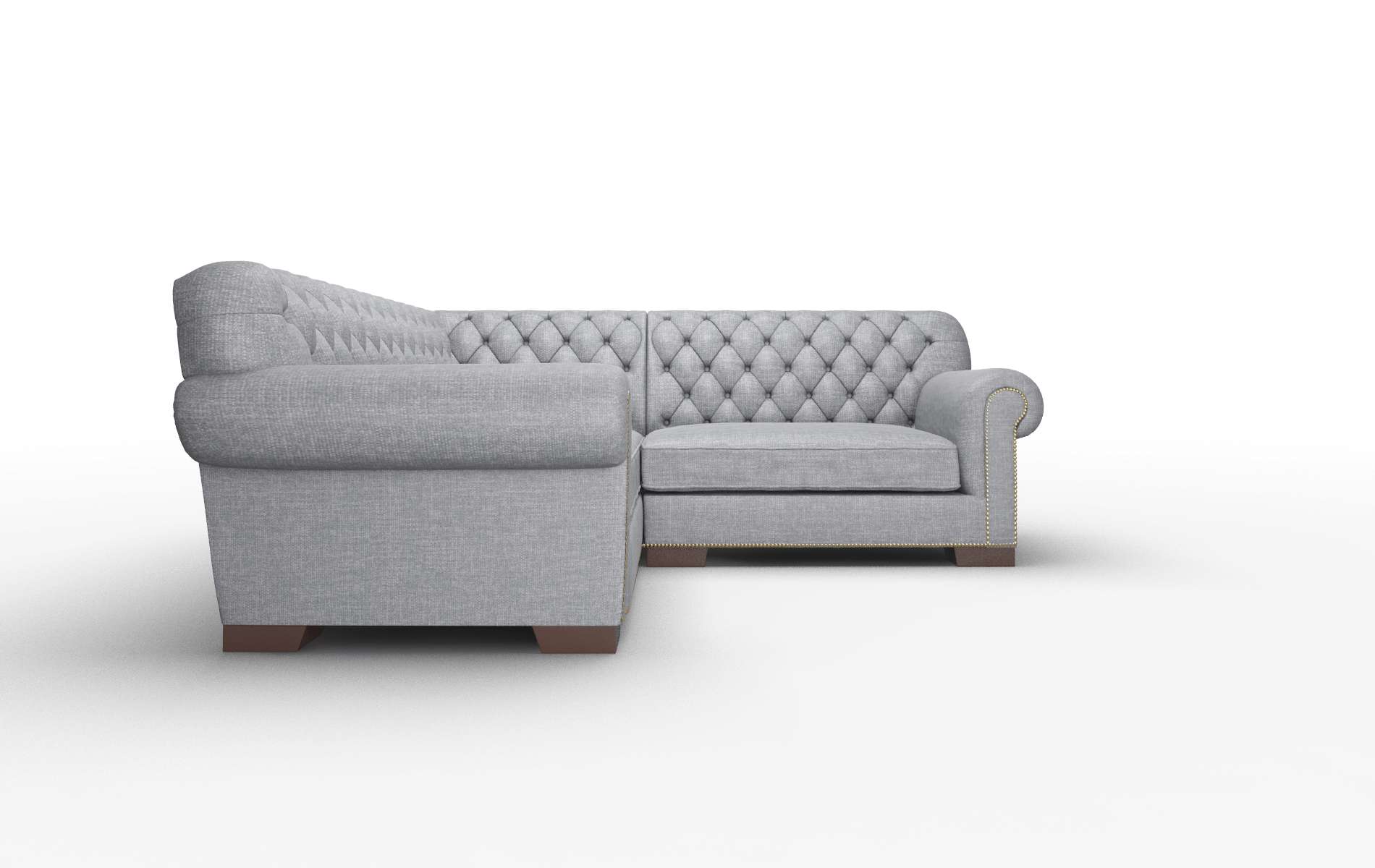 Chester Keylargo Graphite Sectional espresso legs 2