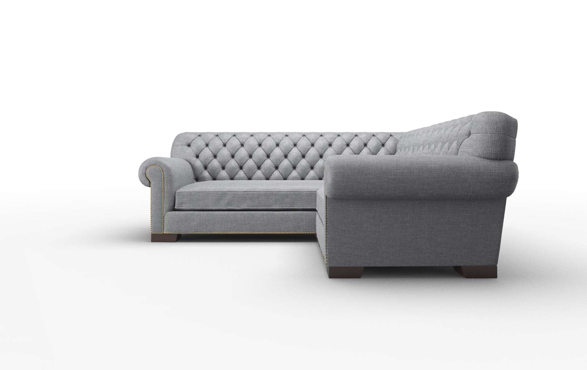 Chester Keylargo Graphite Sectional espresso legs 5