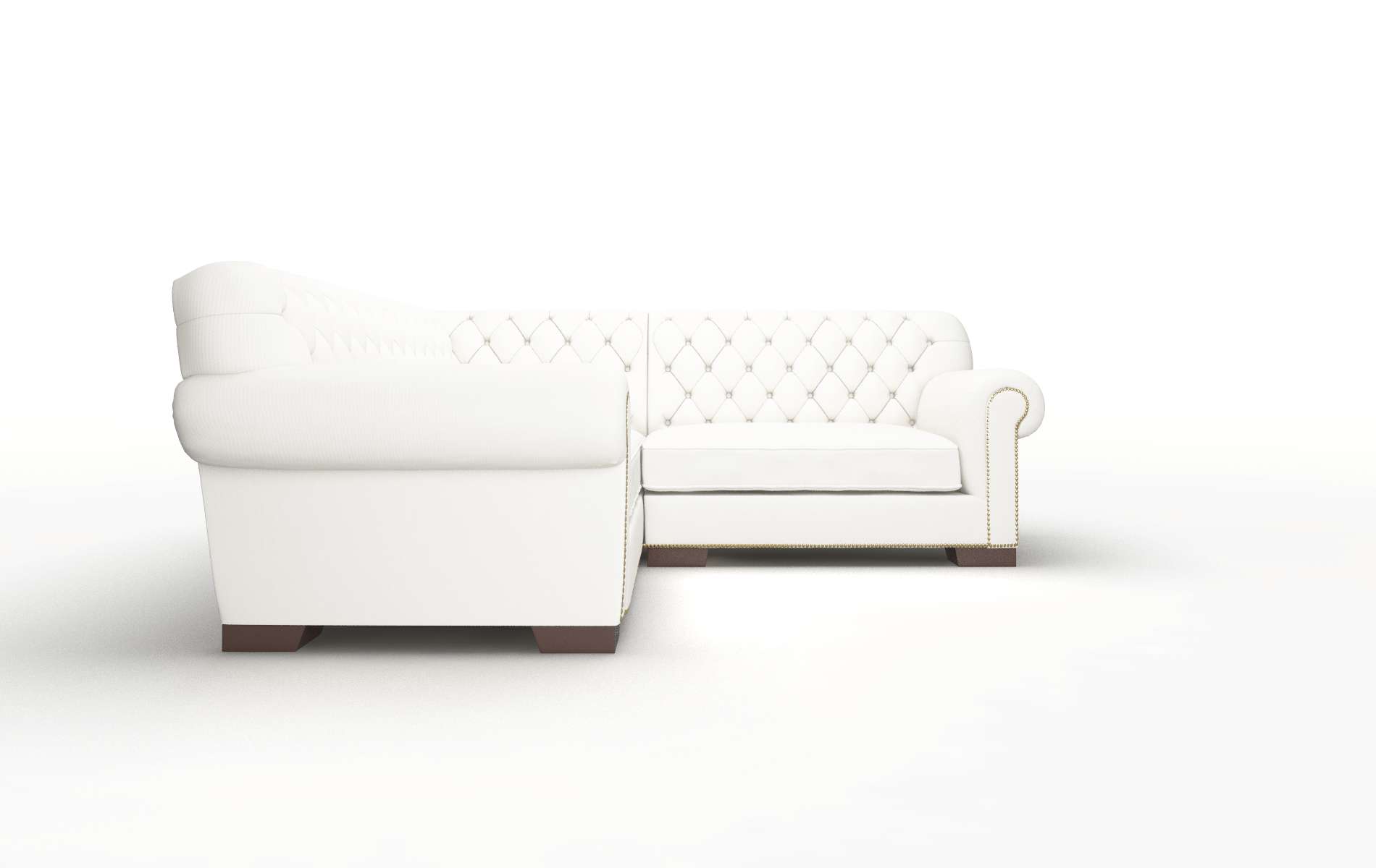 Chester Keylargo Oatmeal Sectional espresso legs 2