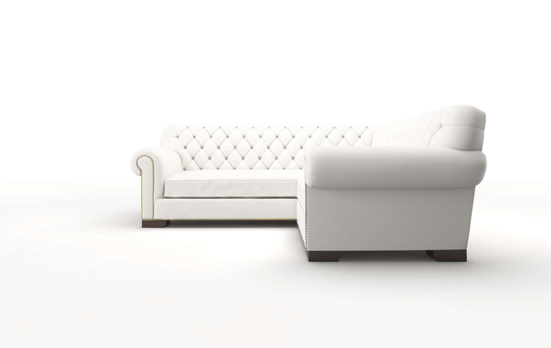 Chester Keylargo Oatmeal Sectional espresso legs 5