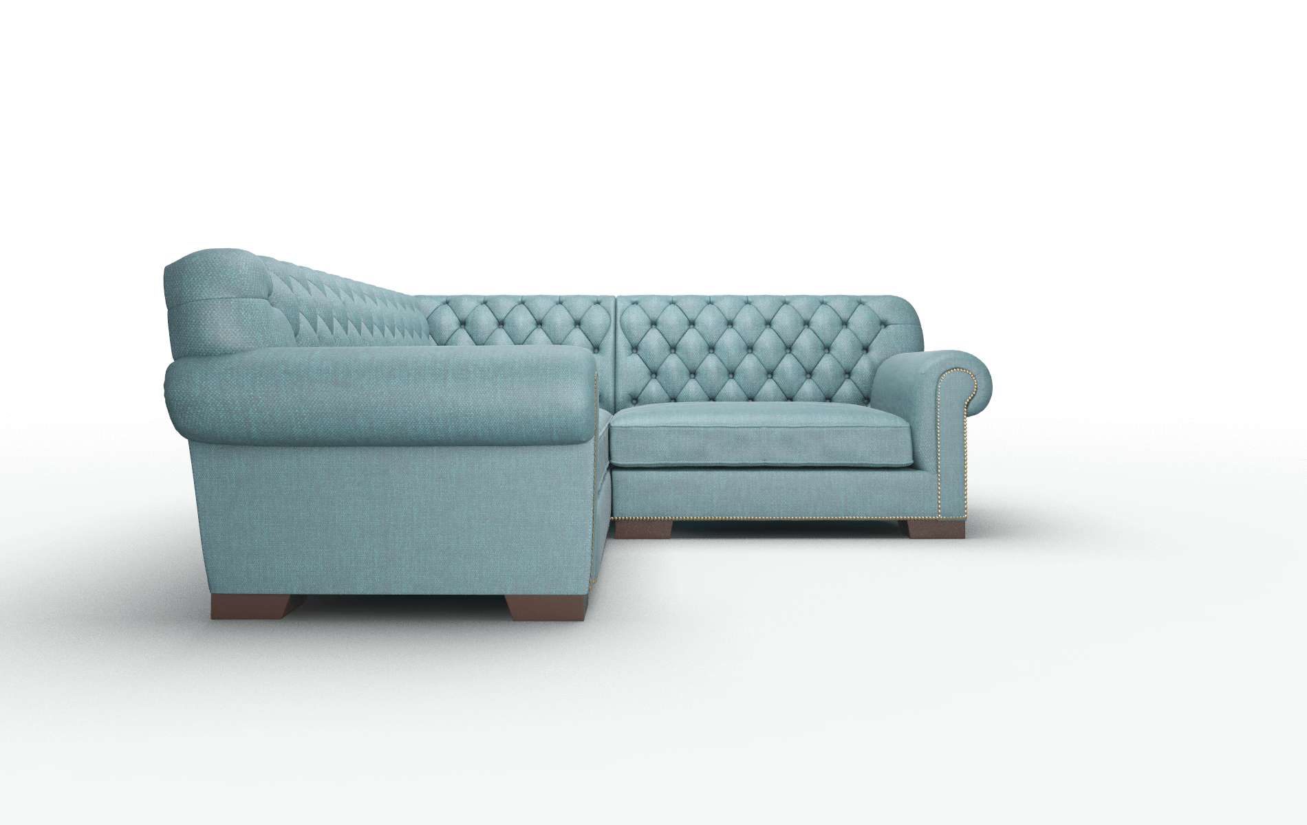 Chester Keylargo Zenithteal Sectional espresso legs 2