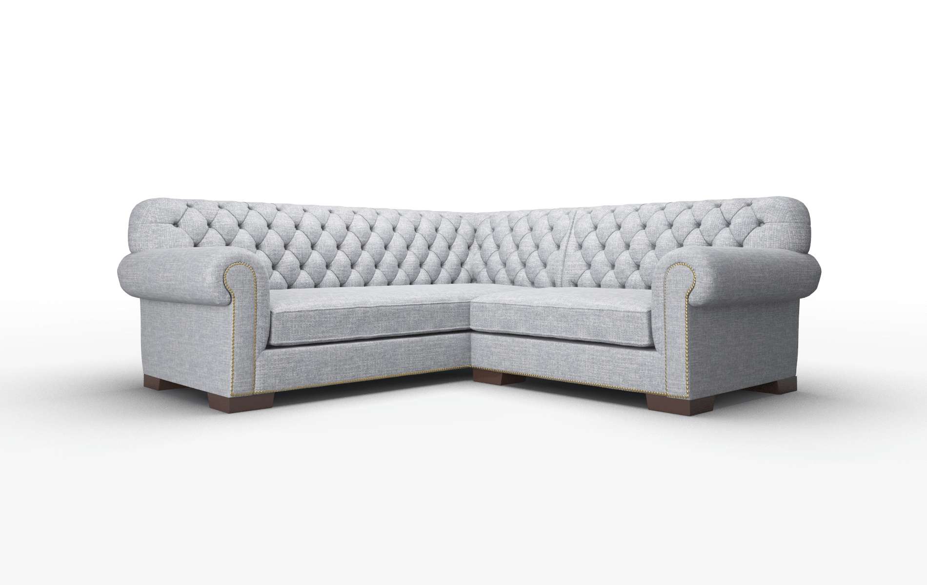 Chester Lana Ash Sectional espresso legs 1