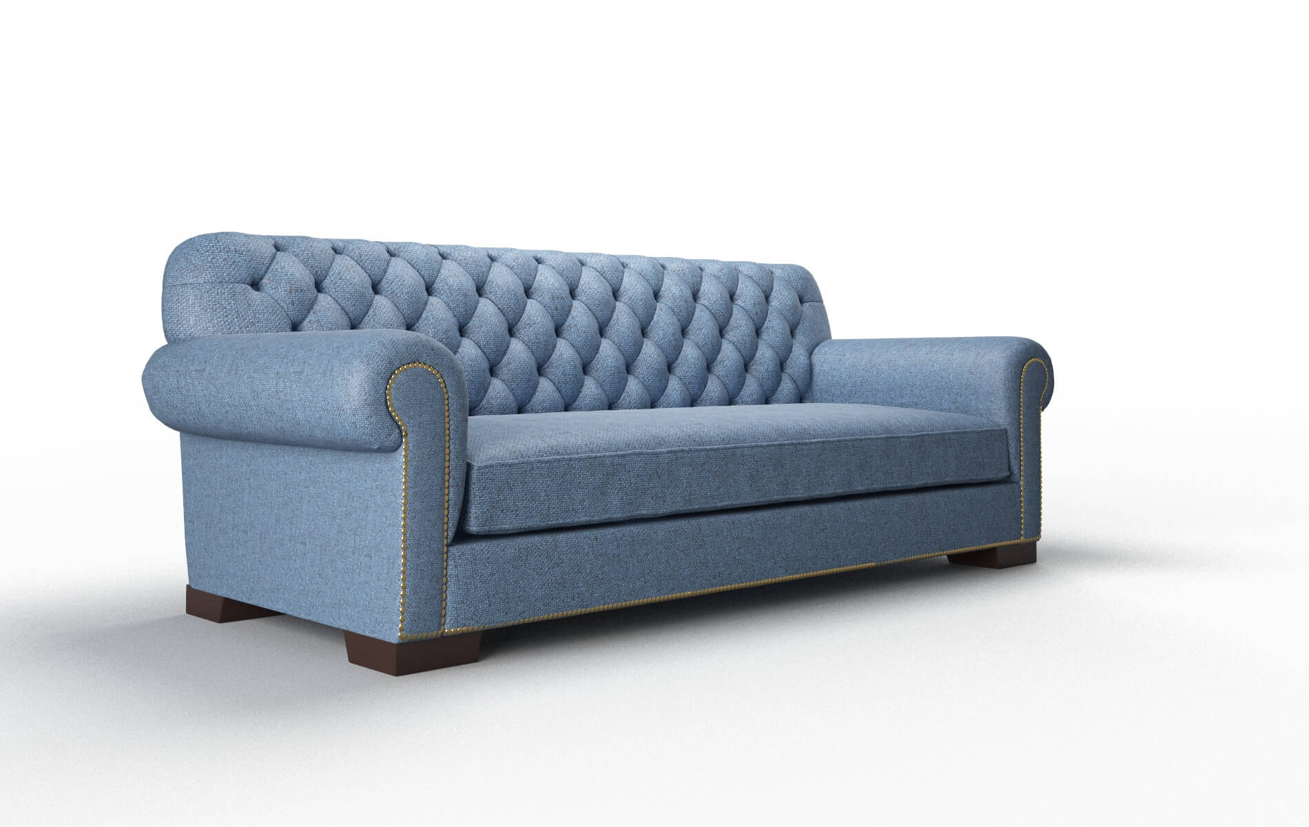 Chester Leslie Indigo Sofa espresso legs 2