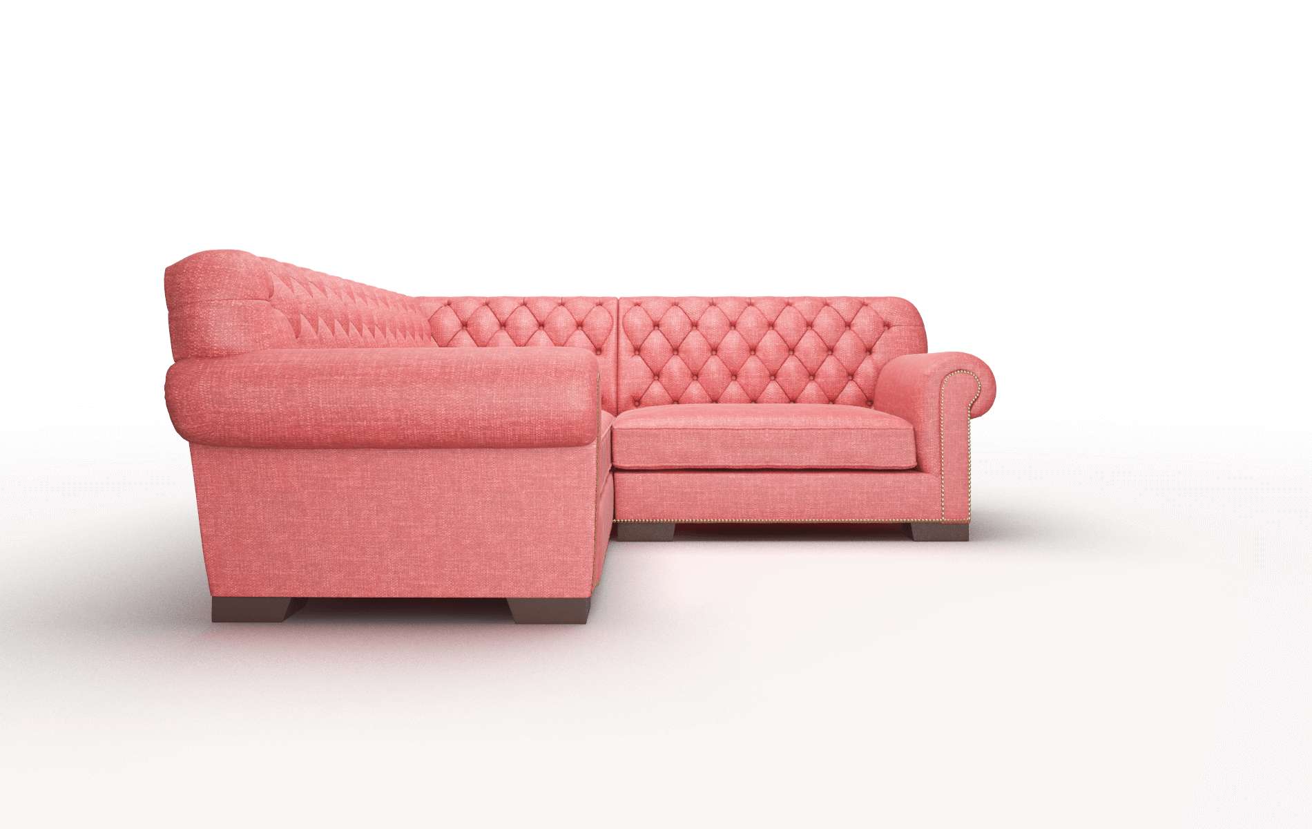 Chester Leslie Poppy Sectional espresso legs 2