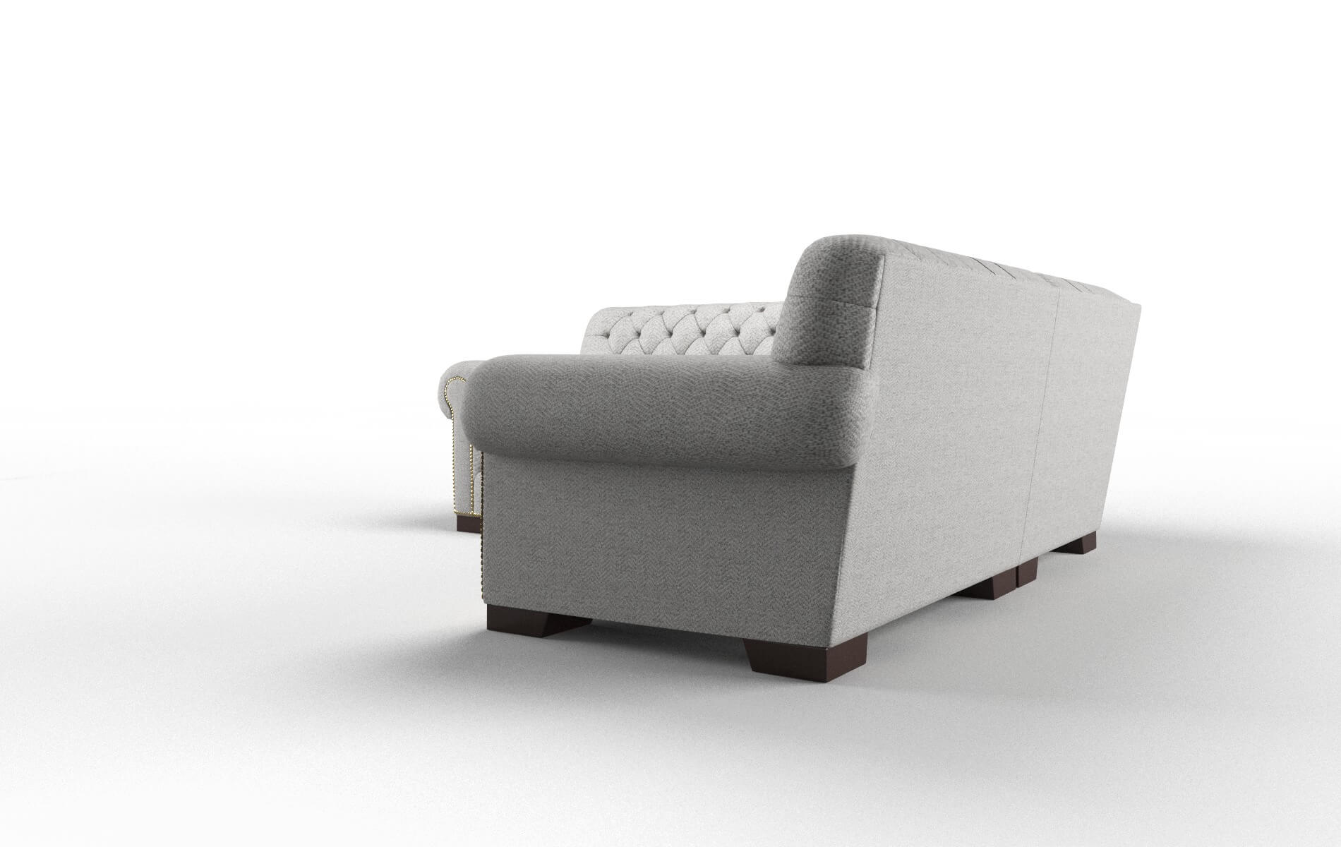 Chester Malibu Dove Sectional espresso legs 4