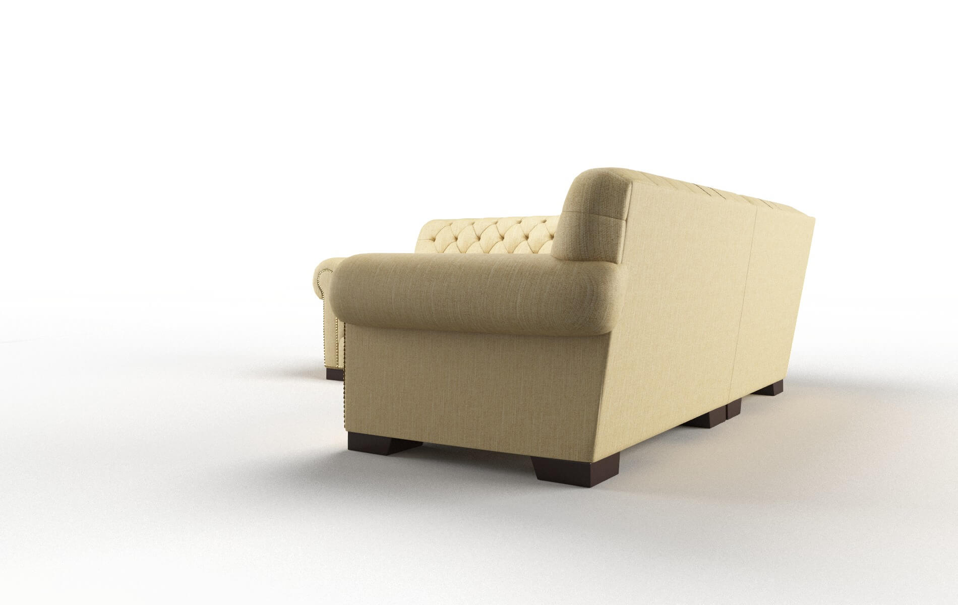Chester Malibu Maize Sectional espresso legs 4
