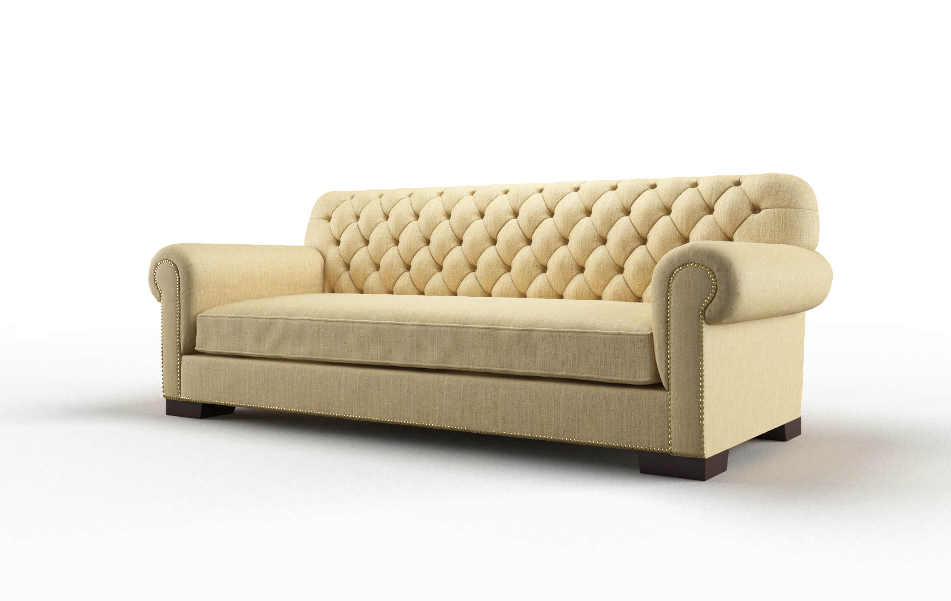Chester Malibu Maize Sofa espresso legs 4
