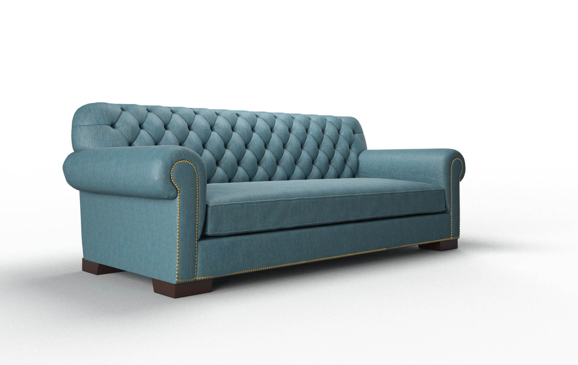 Chester Merit Peacock Sofa espresso legs 2