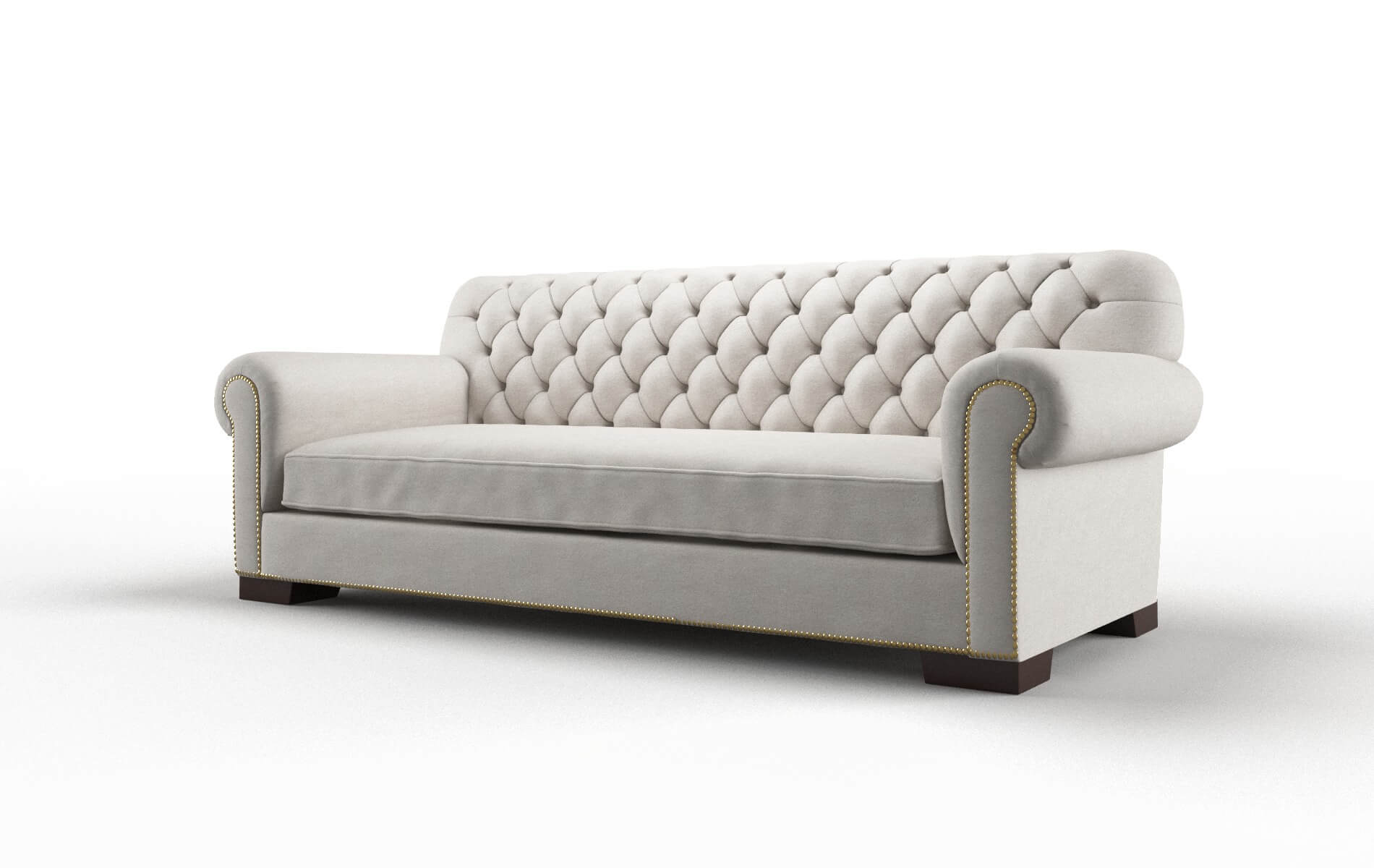 Chester Noble Grey Sofa espresso legs 4