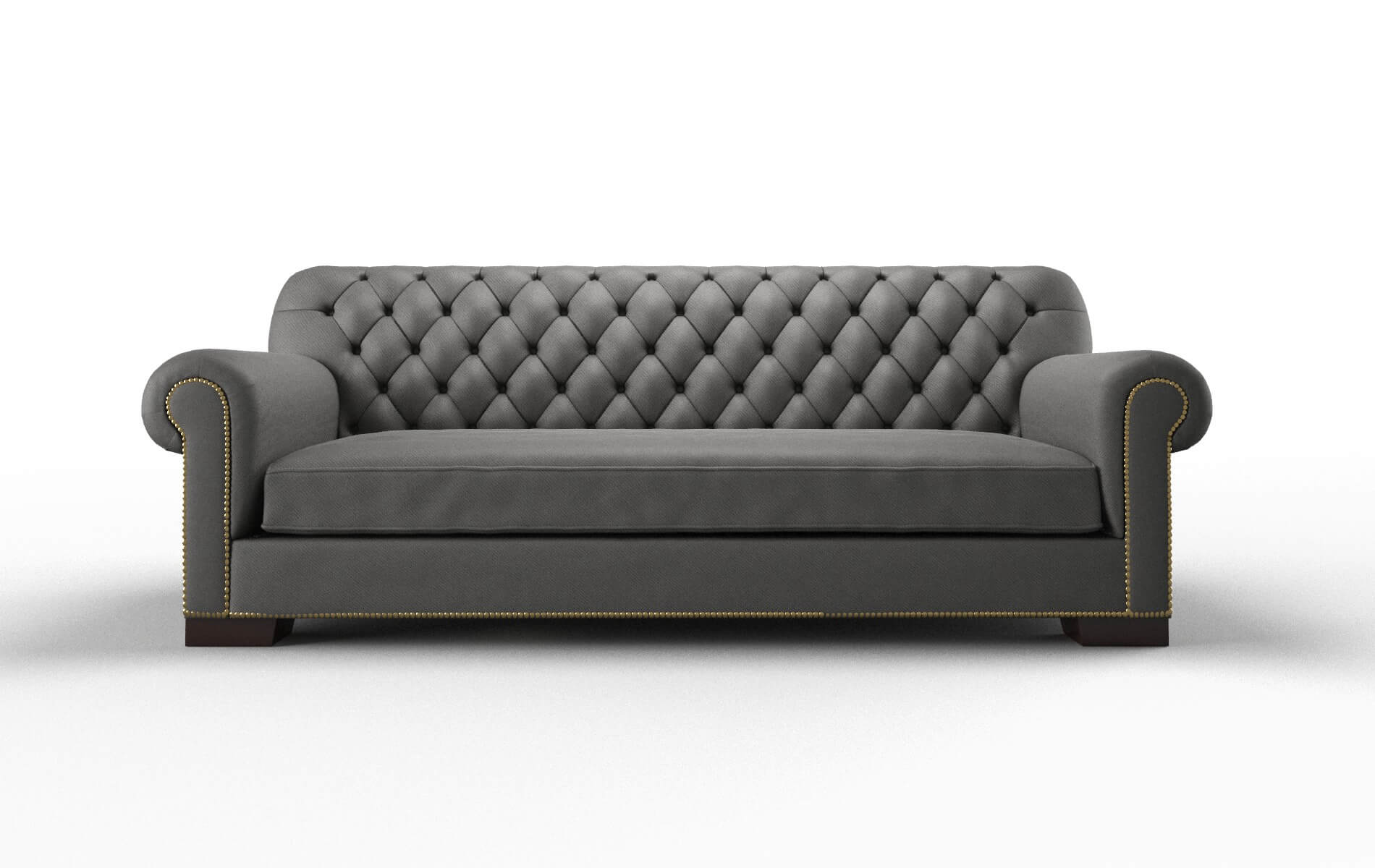 Chester Oakley charcoal Sofa Espresso Legs  1