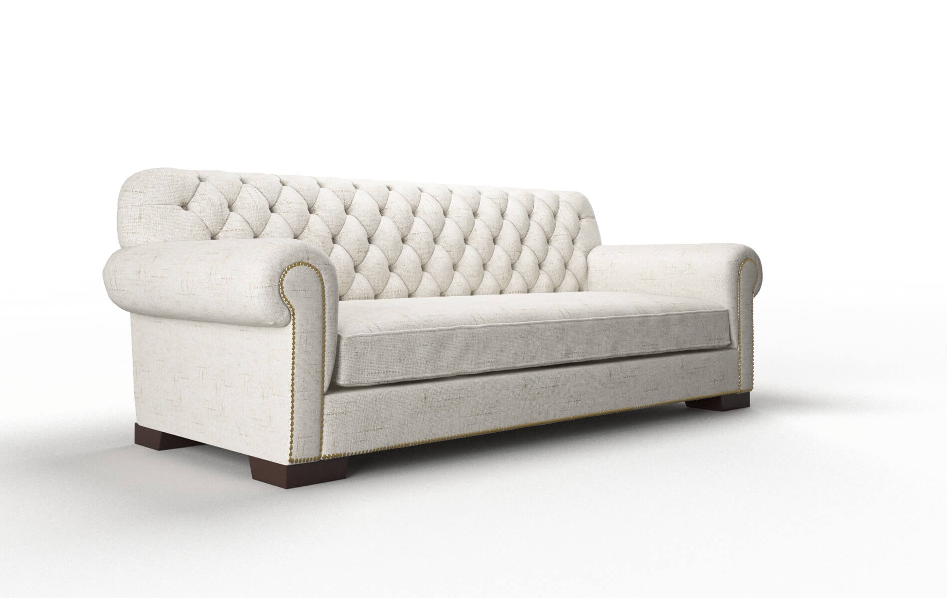 Chester Oceanside Natural Sofa espresso legs 2
