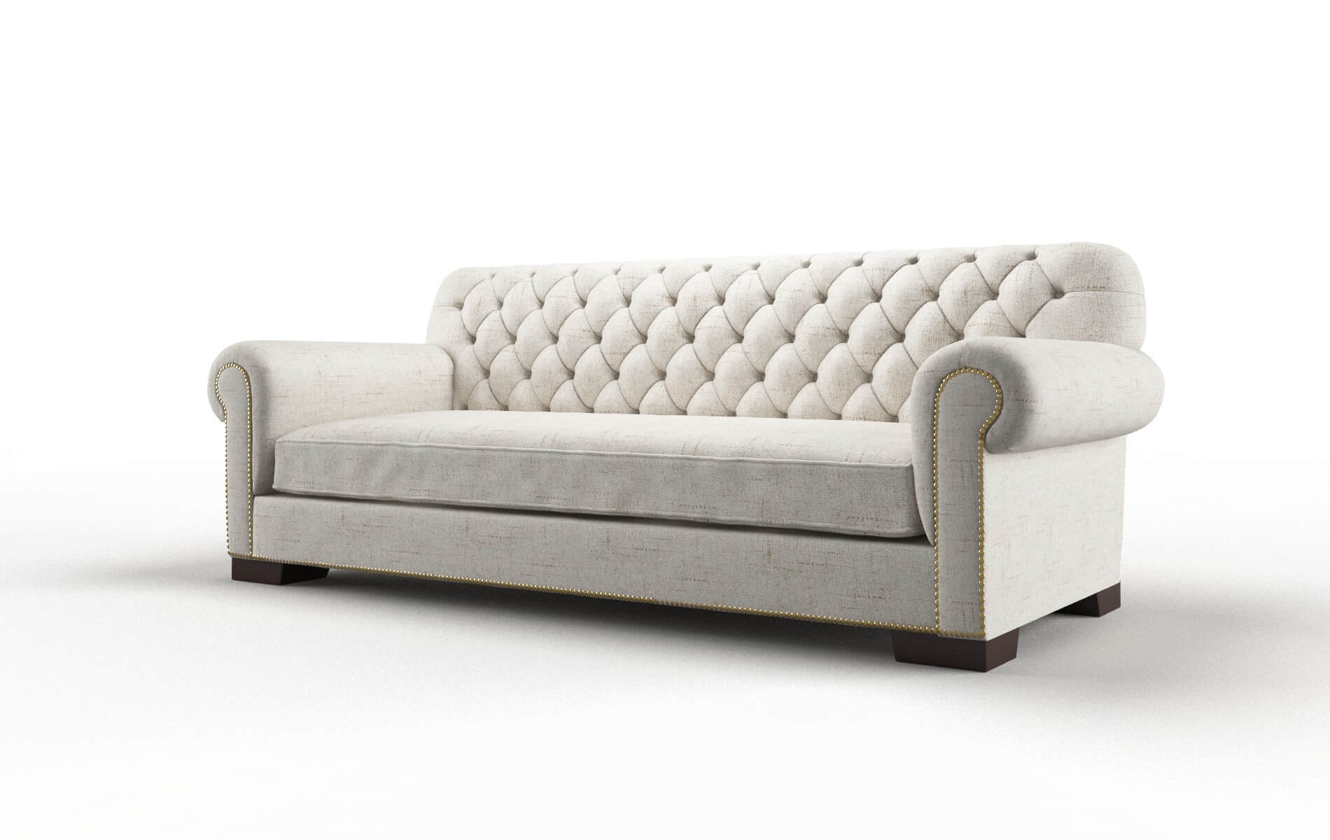 Chester Oceanside Natural Sofa espresso legs 4