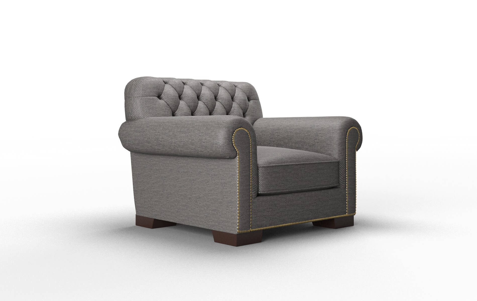 Chester Oscar Charcoal Chair espresso legs 2