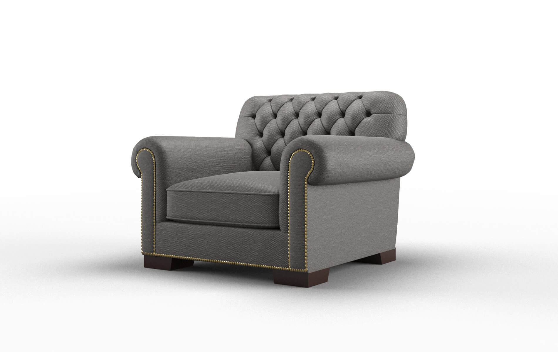 Chester Oscar Grey Chair espresso legs 4