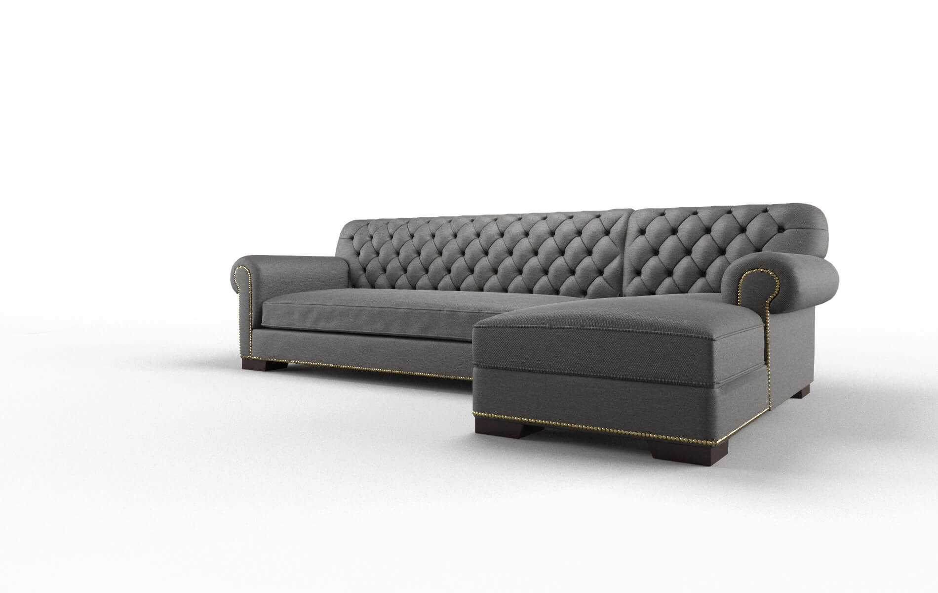 Chester Oscar Grey Panel espresso legs 4