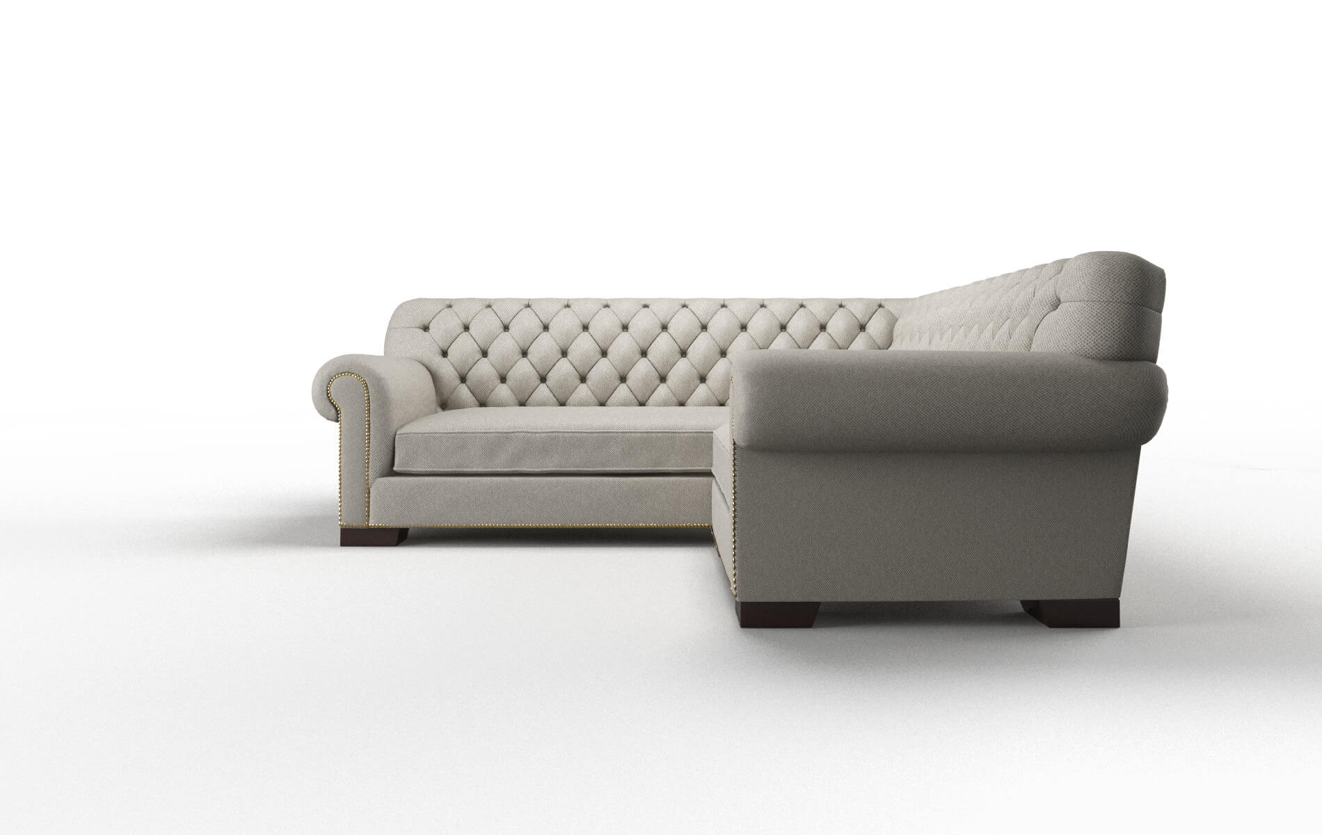 Chester Oscar Silver Sectional espresso legs 5