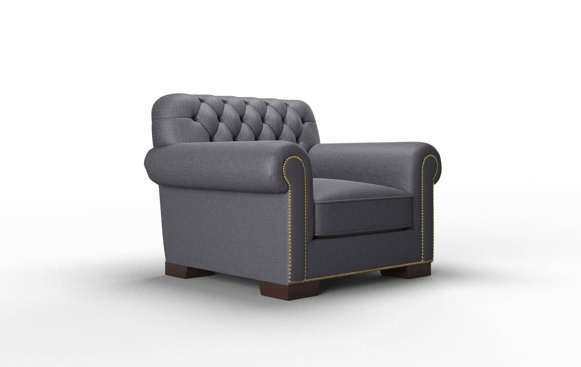 Chester Parker Charcoal Chair espresso legs 2
