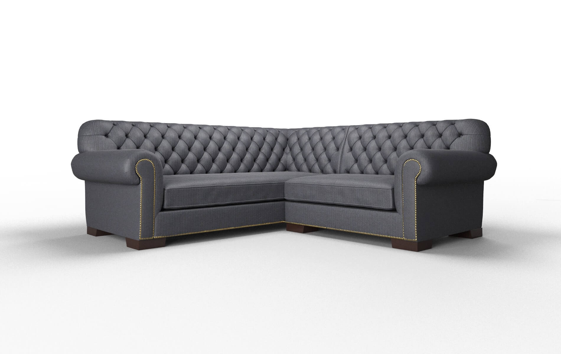 Chester Parker Midnight Sectional espresso legs 1