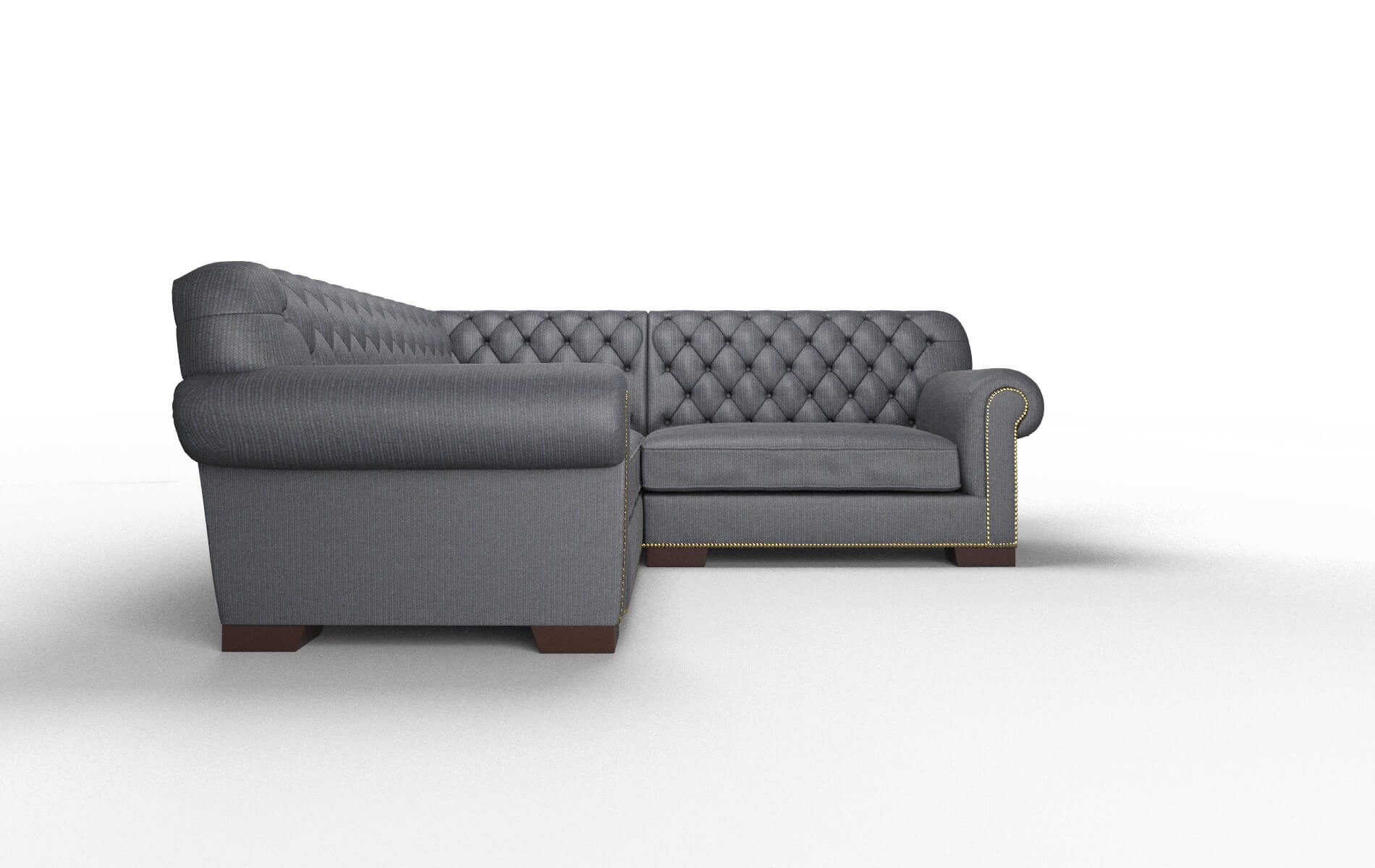 Chester Parker Midnight Sectional espresso legs 2