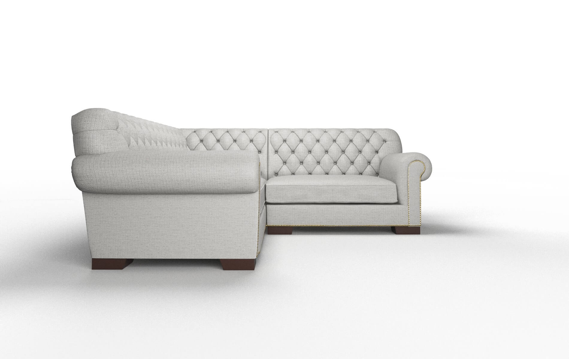 Chester Parker Silver Sectional espresso legs 2