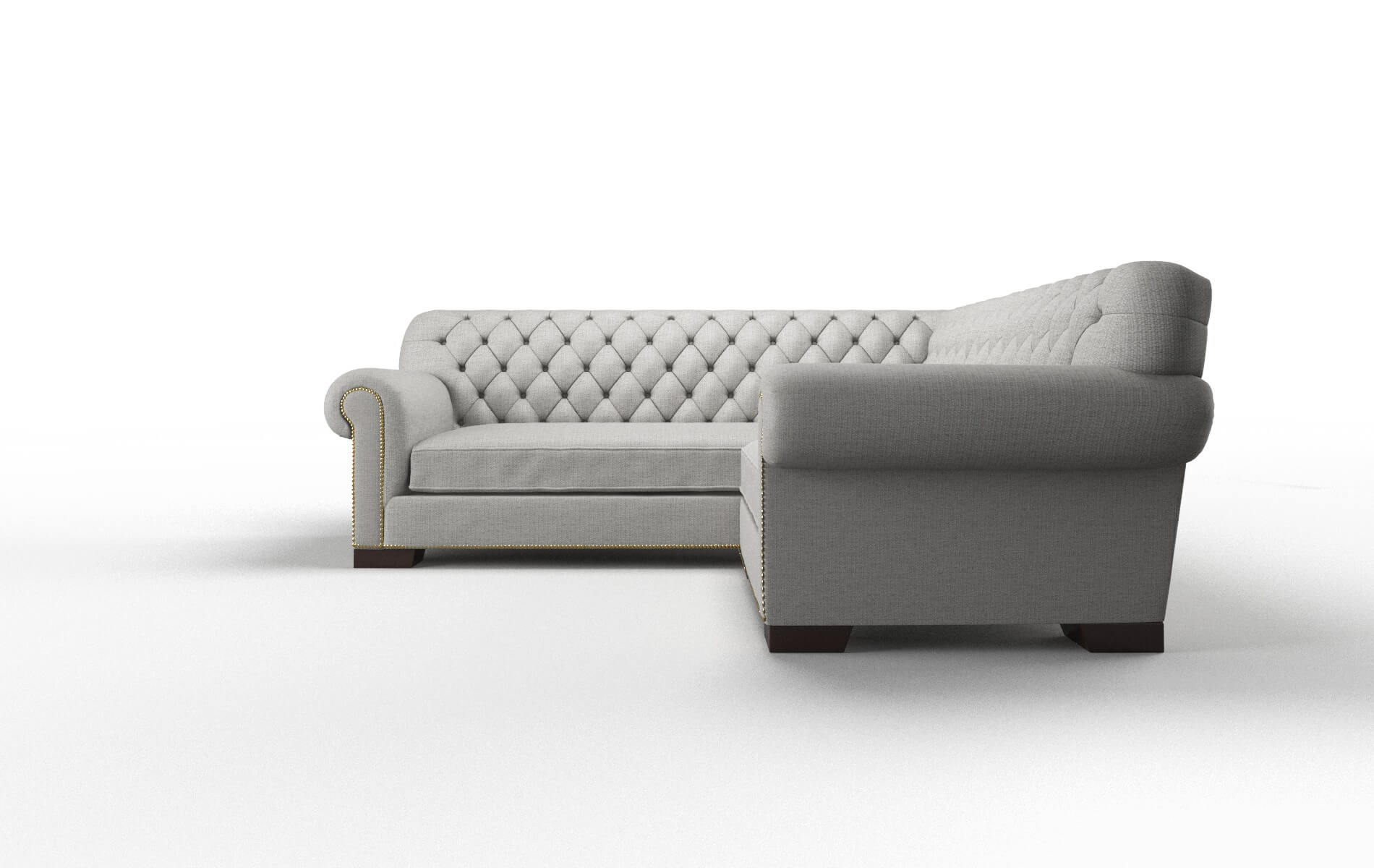 Chester Parker Silver Sectional espresso legs 5