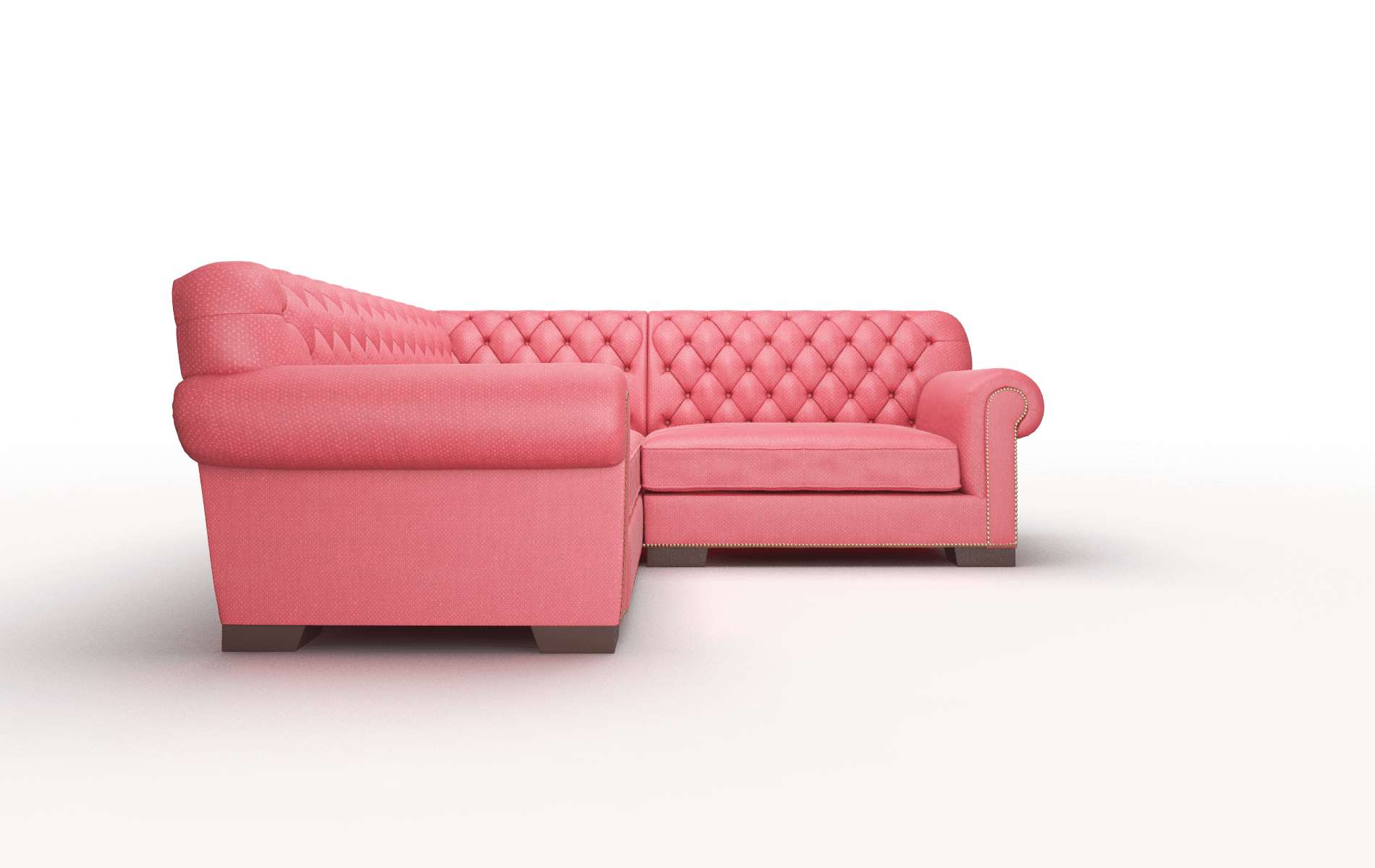 Chester Pauline Ruby Sectional espresso legs 2