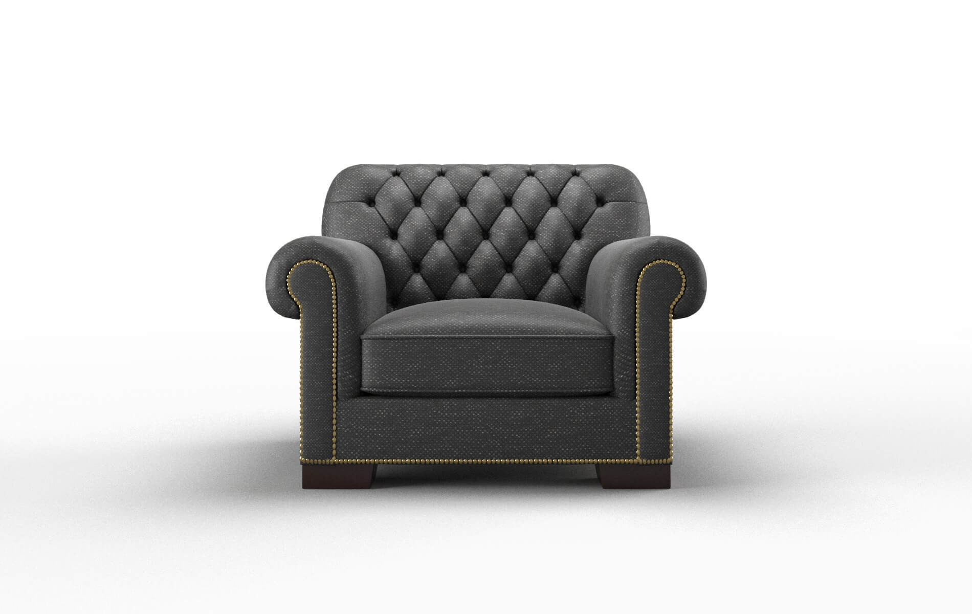 Chester Phoenix Charcoal Chair espresso legs 1