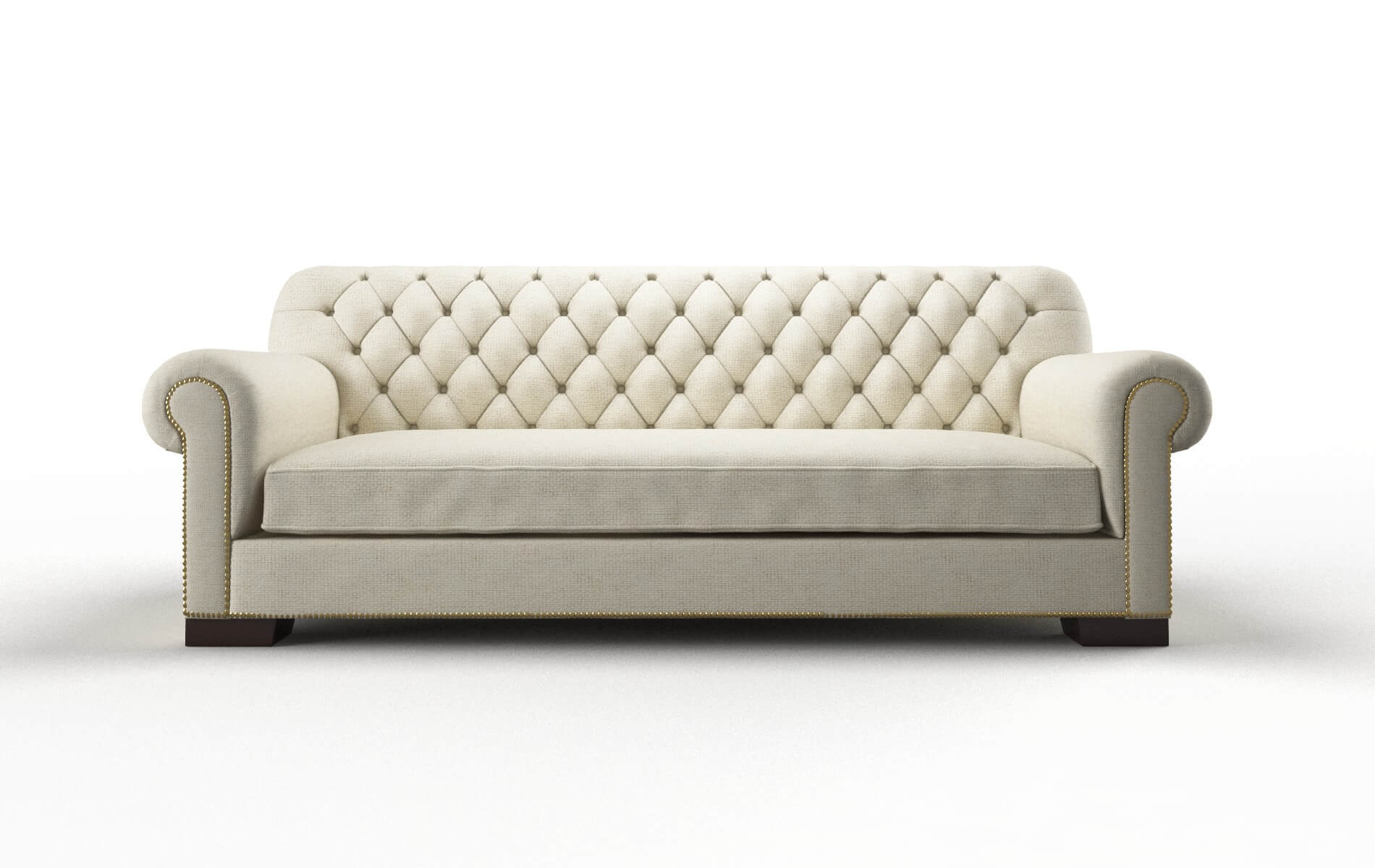 Chester Phoenix Ivory Sofa espresso legs 1