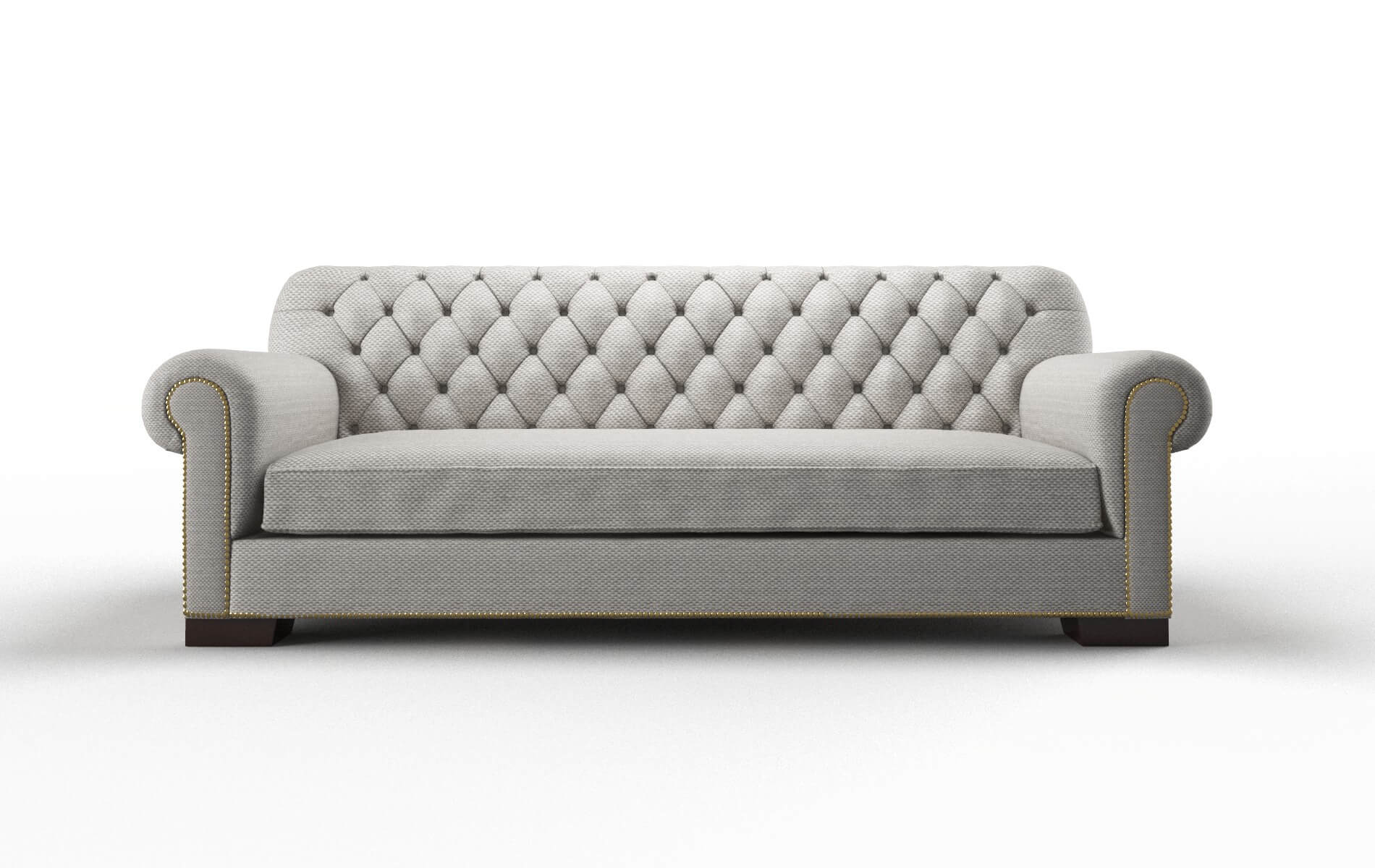Chester Phoenix Silver Sofa espresso legs 1