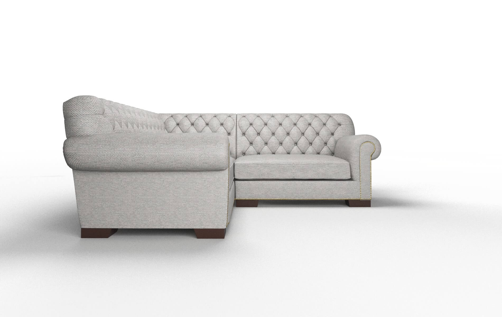 Chester Phoenix Smoke Sectional espresso legs 2