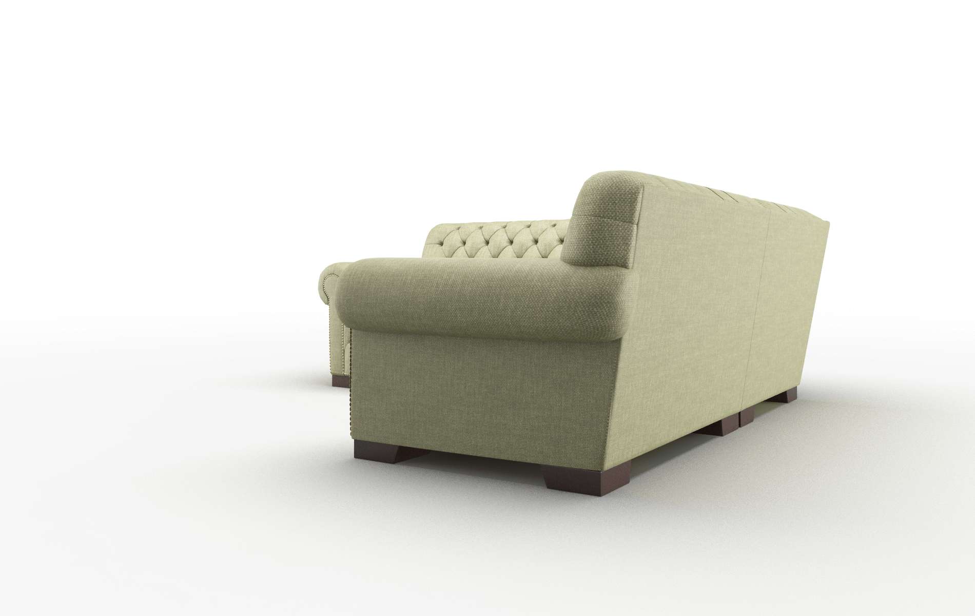Chester Portland Basil Sectional espresso legs 4