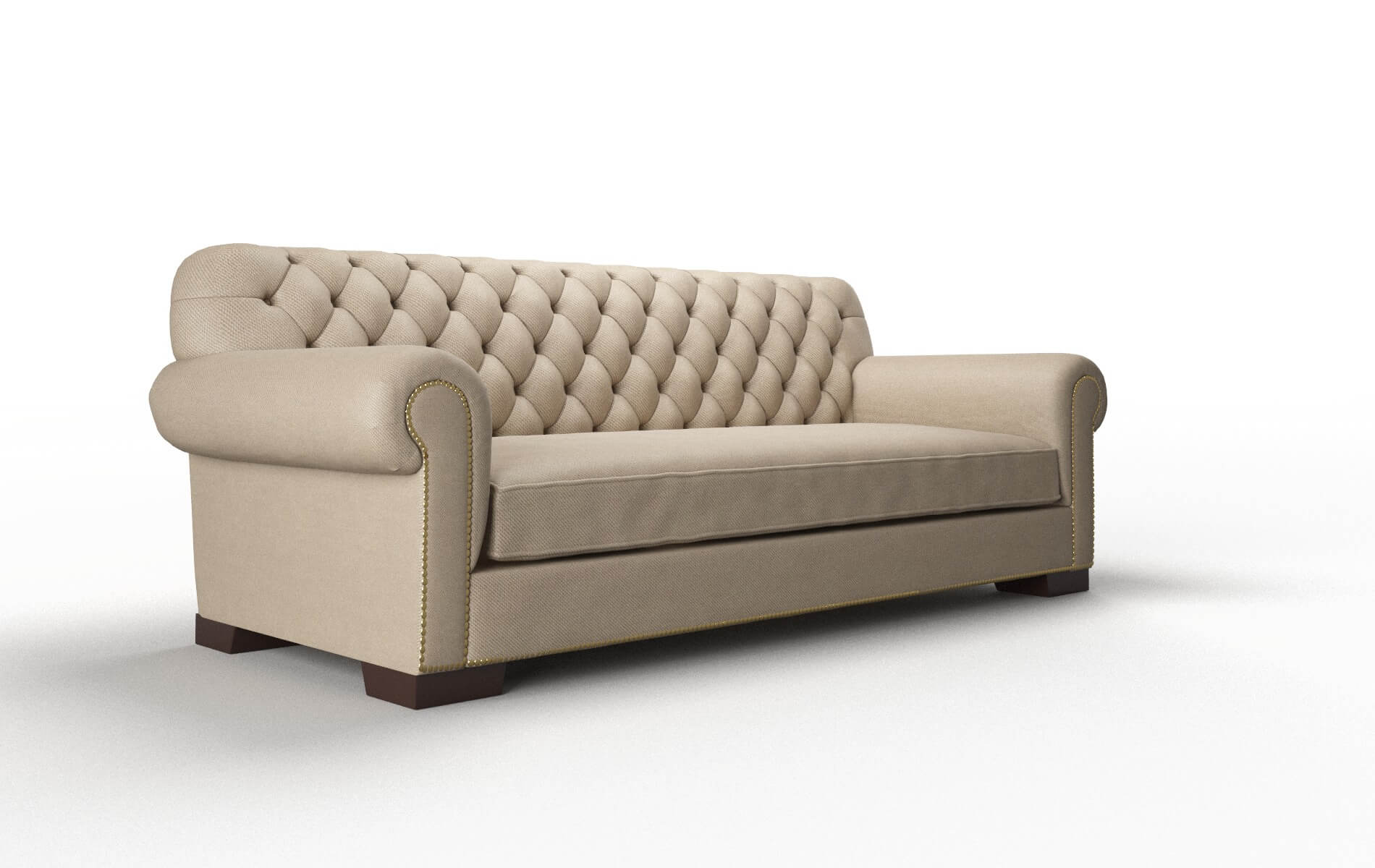 Chester Rocket Cappuccino Sofa espresso legs 2