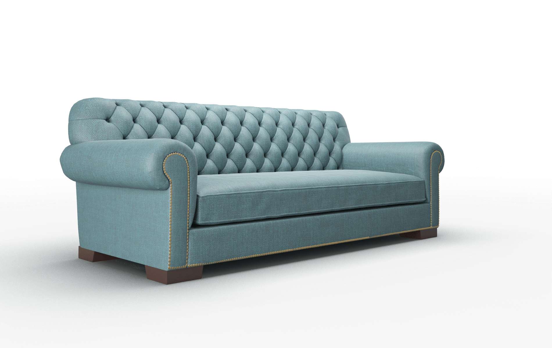 Chester Rocket Peacock Sofa espresso legs 2