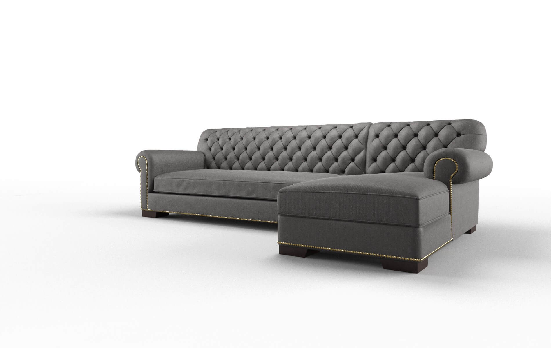 Chester Sasha Grey Panel espresso legs 4