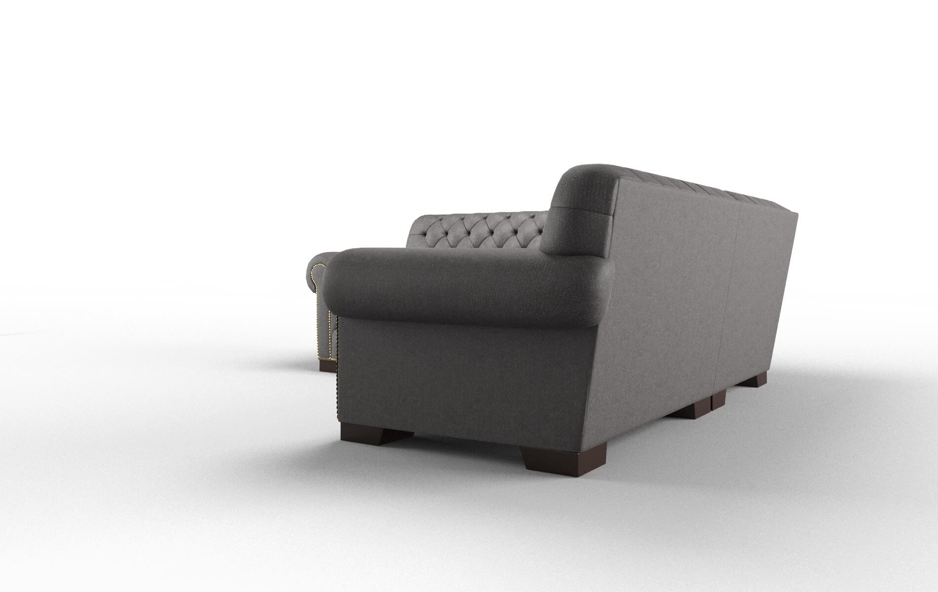 Chester Sasha Grey Sectional espresso legs 4