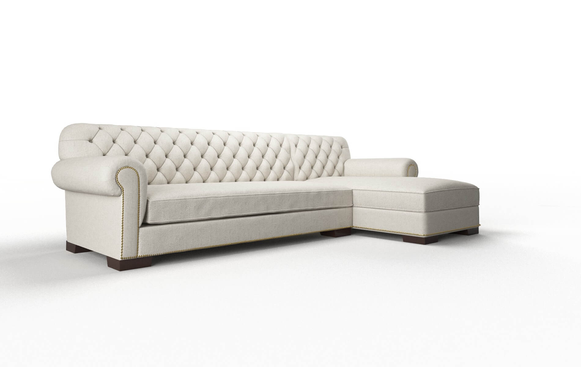 Chester Sasha Linen Panel espresso legs 2