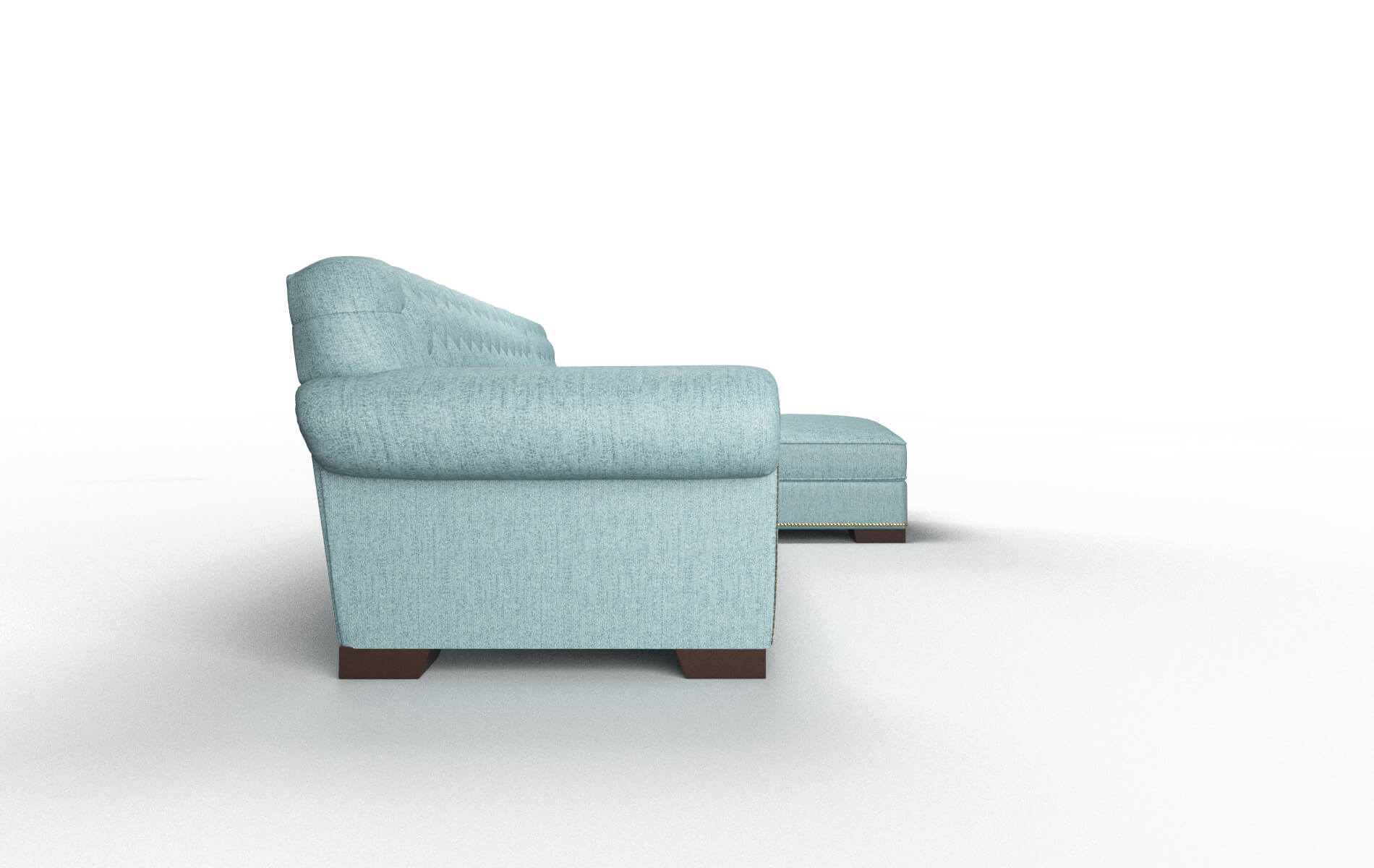 Chester Sasha Teal Panel espresso legs 3