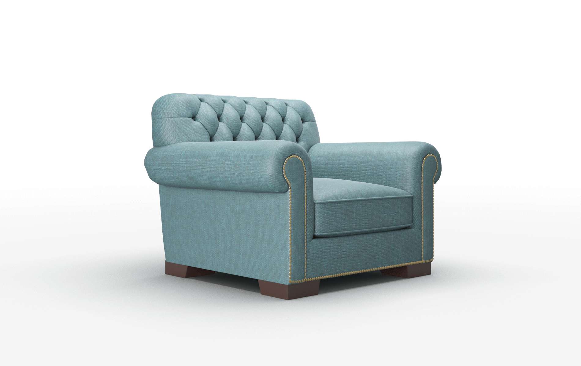 Chester Simplex Blue_moon Chair espresso legs 2