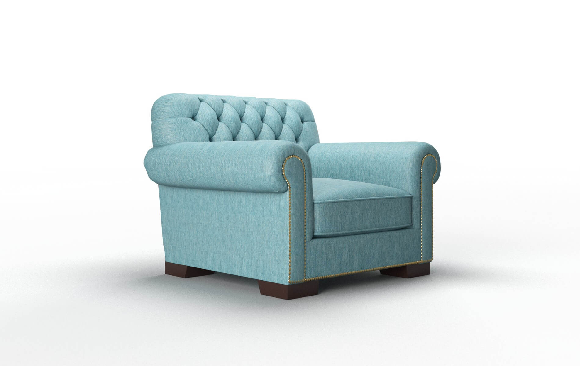 Chester Sorrento Denim Chair espresso legs 2