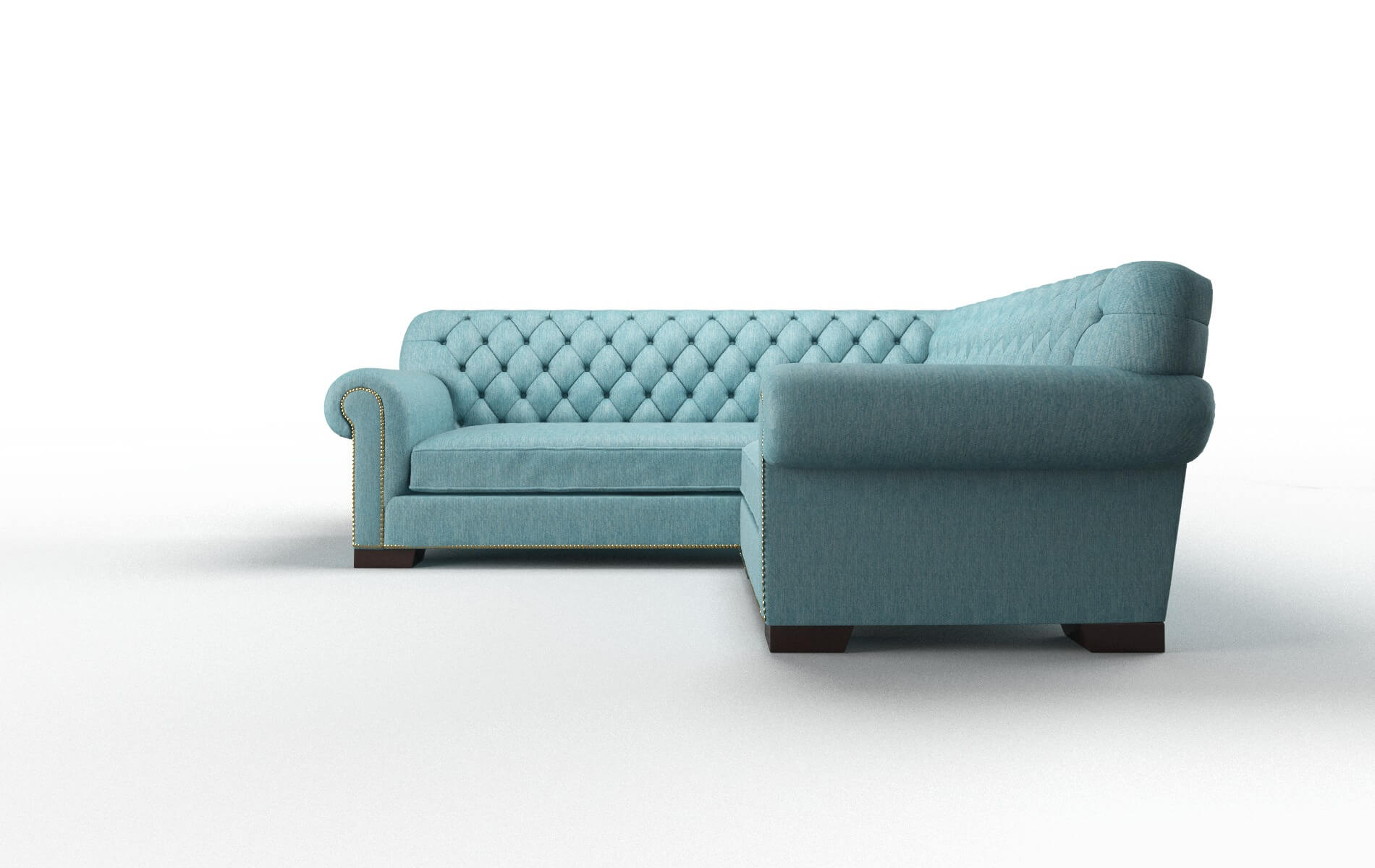 Chester Sorrento Denim Sectional espresso legs 5