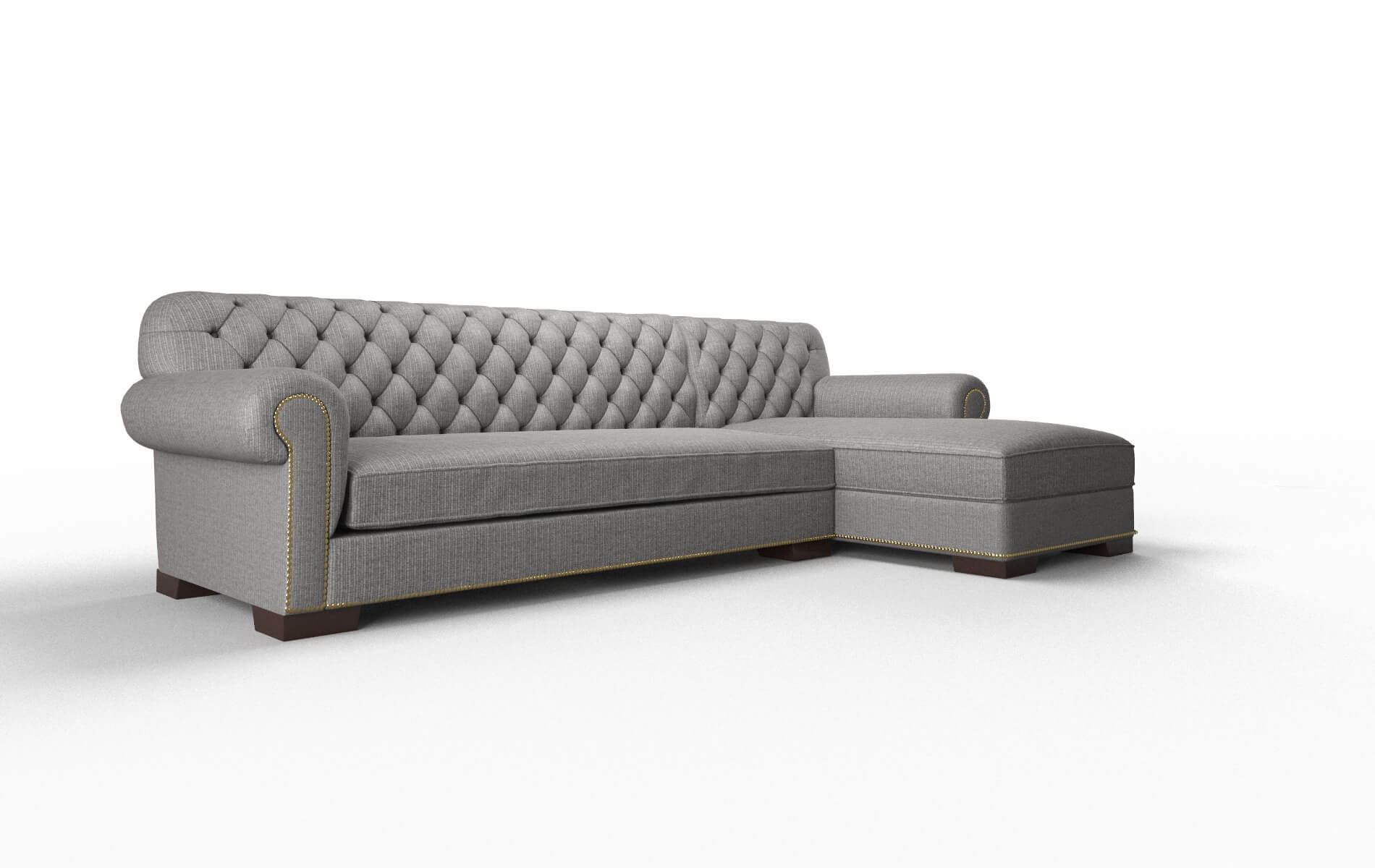 Chester Terrain Oatmeal Panel espresso legs 2