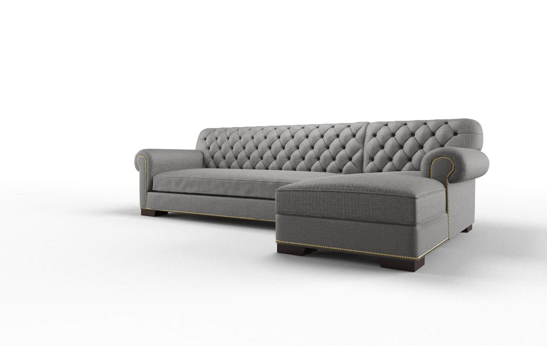 Chester Terrain Oatmeal Panel espresso legs 4